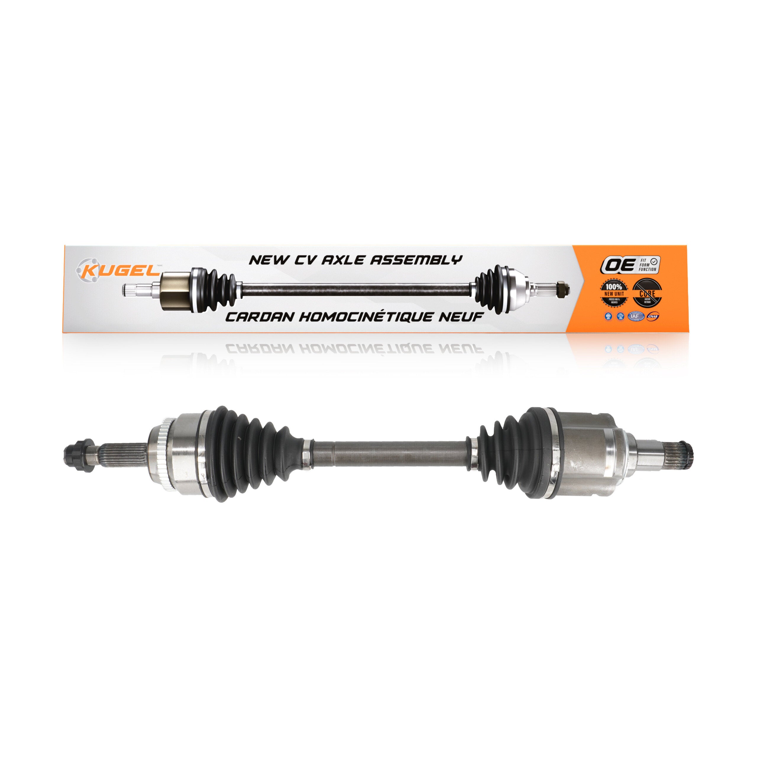 Kugel NCV-TO69577 CV Axle Shaft for 2001-2009 Toyota Camry, Toyota Highlander, Toyota Solara - Front Left