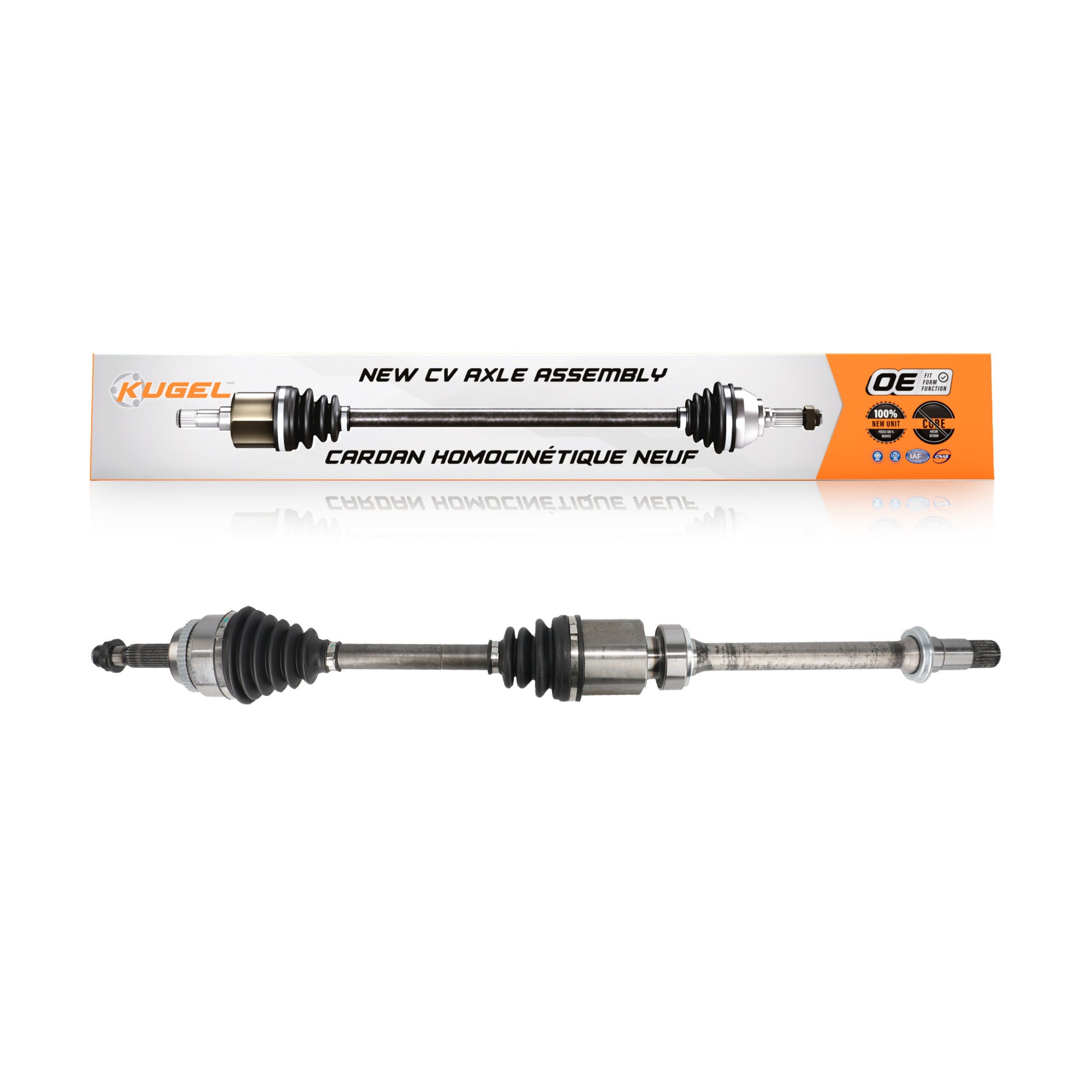 Kugel NCV-TO69578 CV Axle Shaft for 2001-2009 Toyota Camry, Toyota Highlander, Toyota Solara - Front Right
