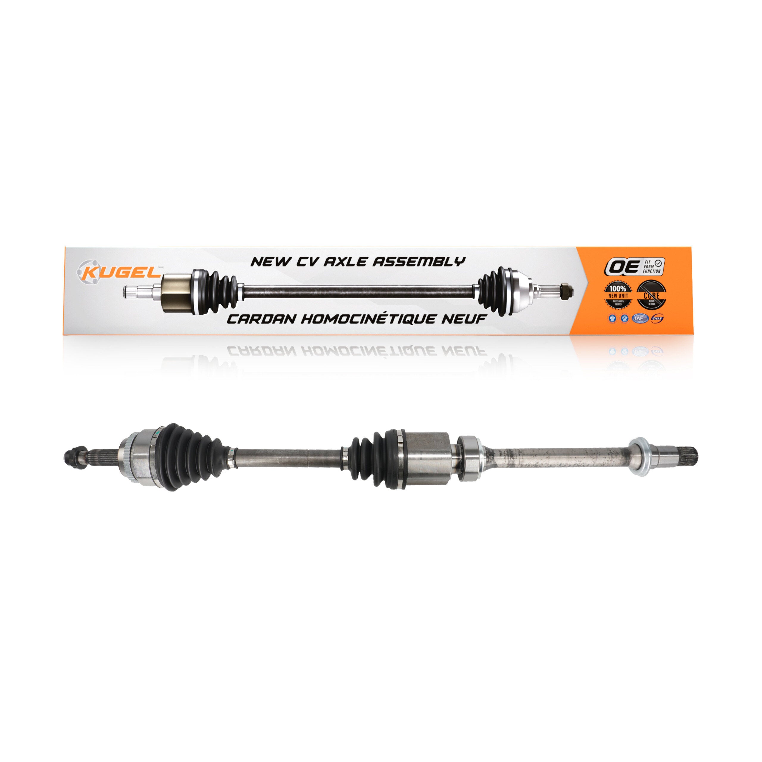 Kugel NCV-TO69578 CV Axle Shaft for 2001-2009 Toyota Camry, Toyota Highlander, Toyota Solara - Front Right