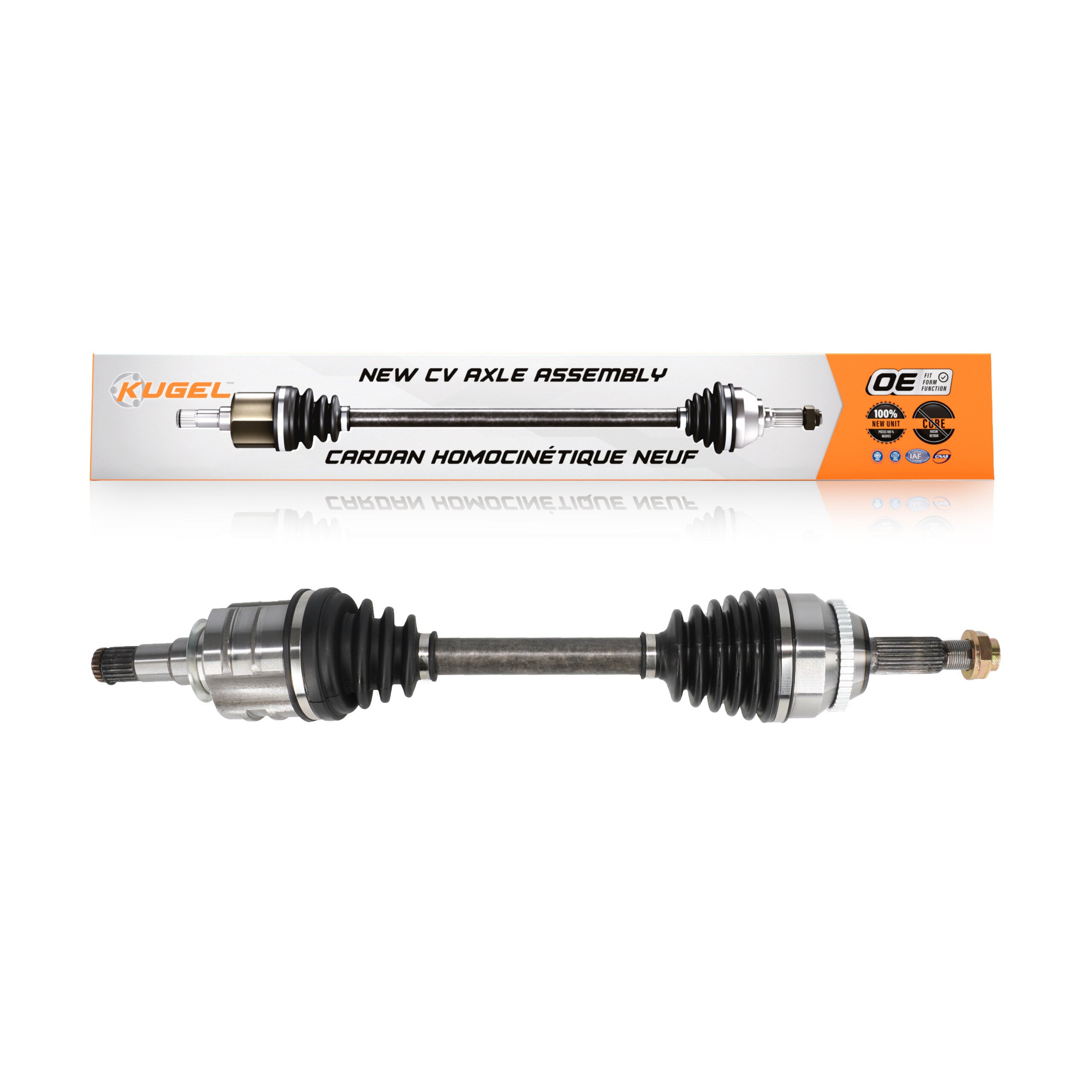 Kugel NCV-TO69585 CV Axle Shaft for 2003-2008 Toyota Corolla - Front Left