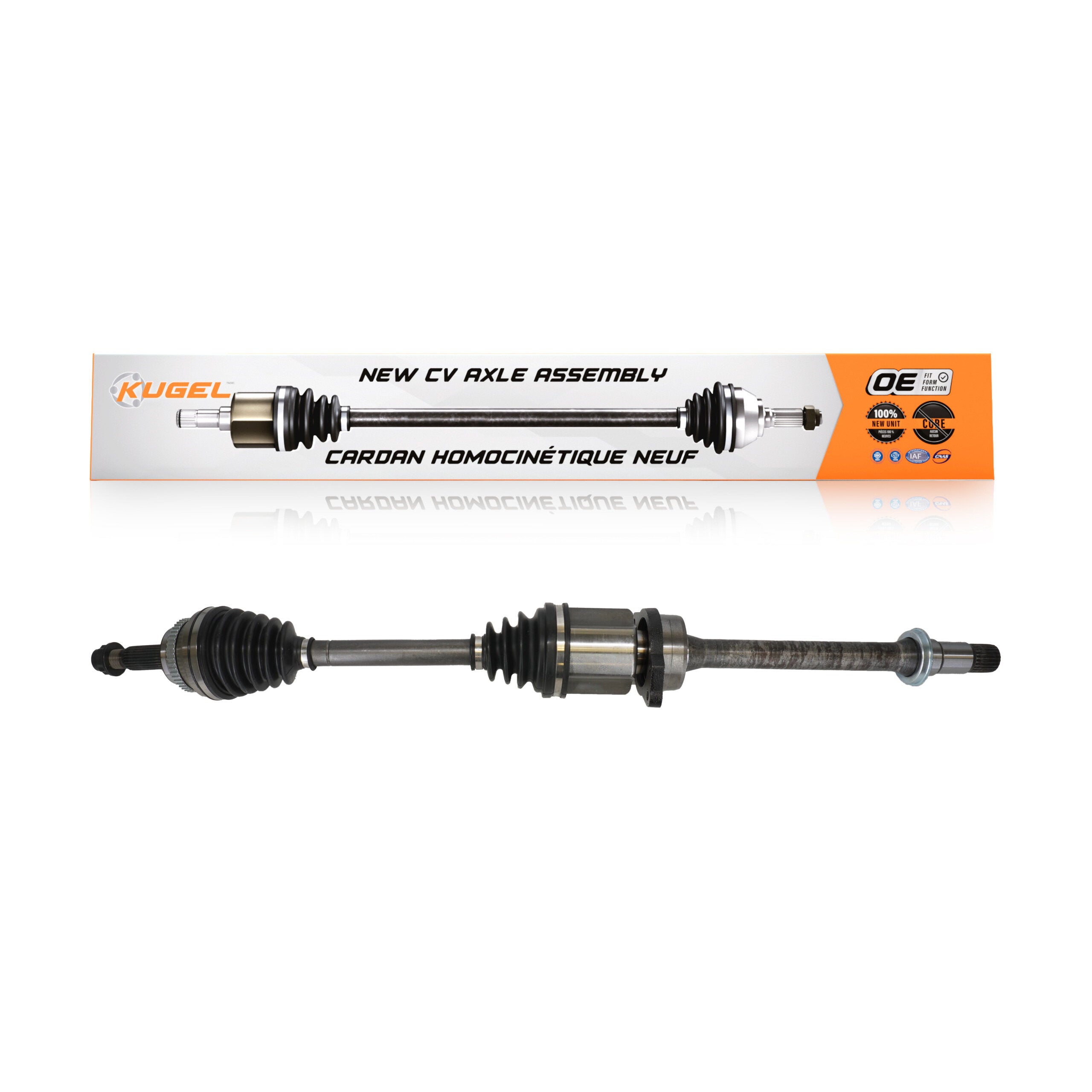 Kugel NCV-TO69590 CV Axle Shaft for 2001-2010 Scion tC, Toyota RAV4 - Front Right