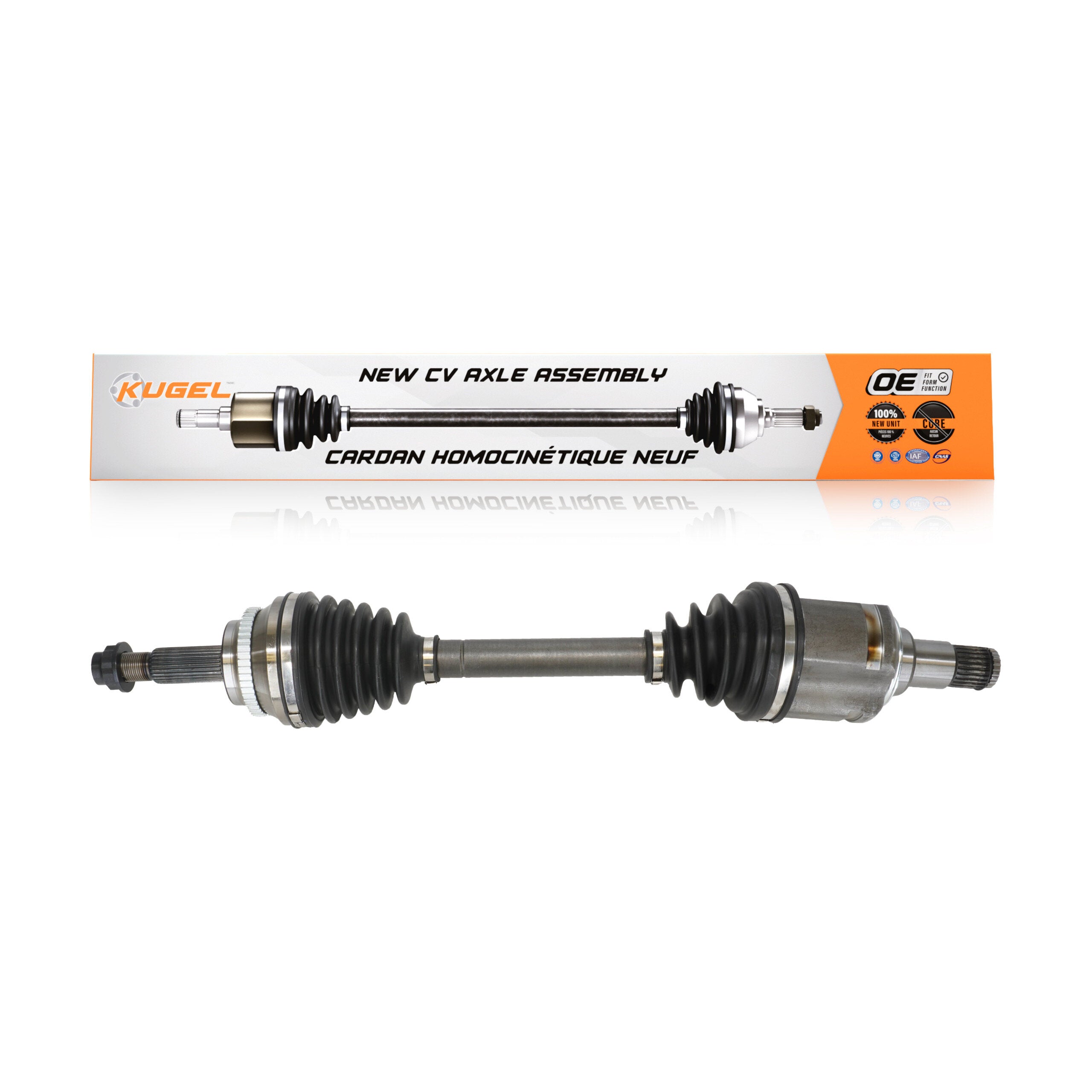 Kugel NCV-TO69602 CV Axle Shaft for 2001-2010 Scion tC, Toyota RAV4 - Front Left