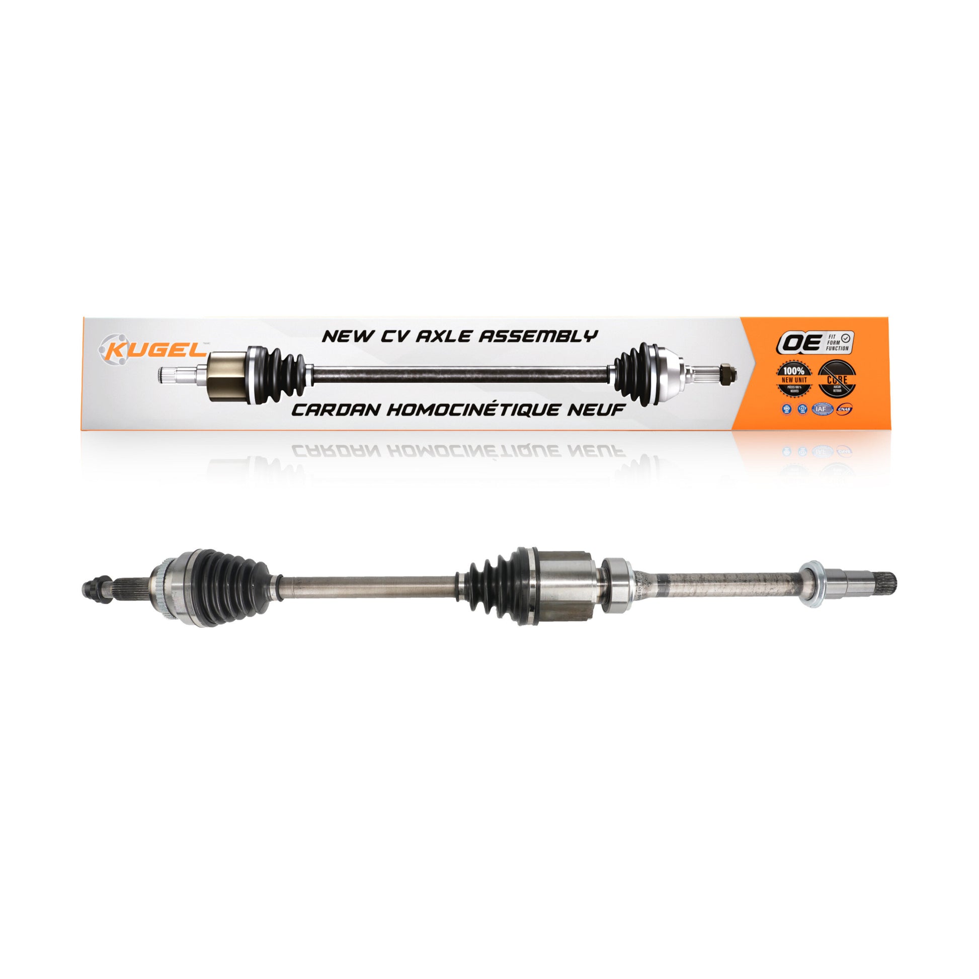 Kugel NCV-TO69608 CV Axle Shaft for 2004-2010 Toyota Sienna - Front Right