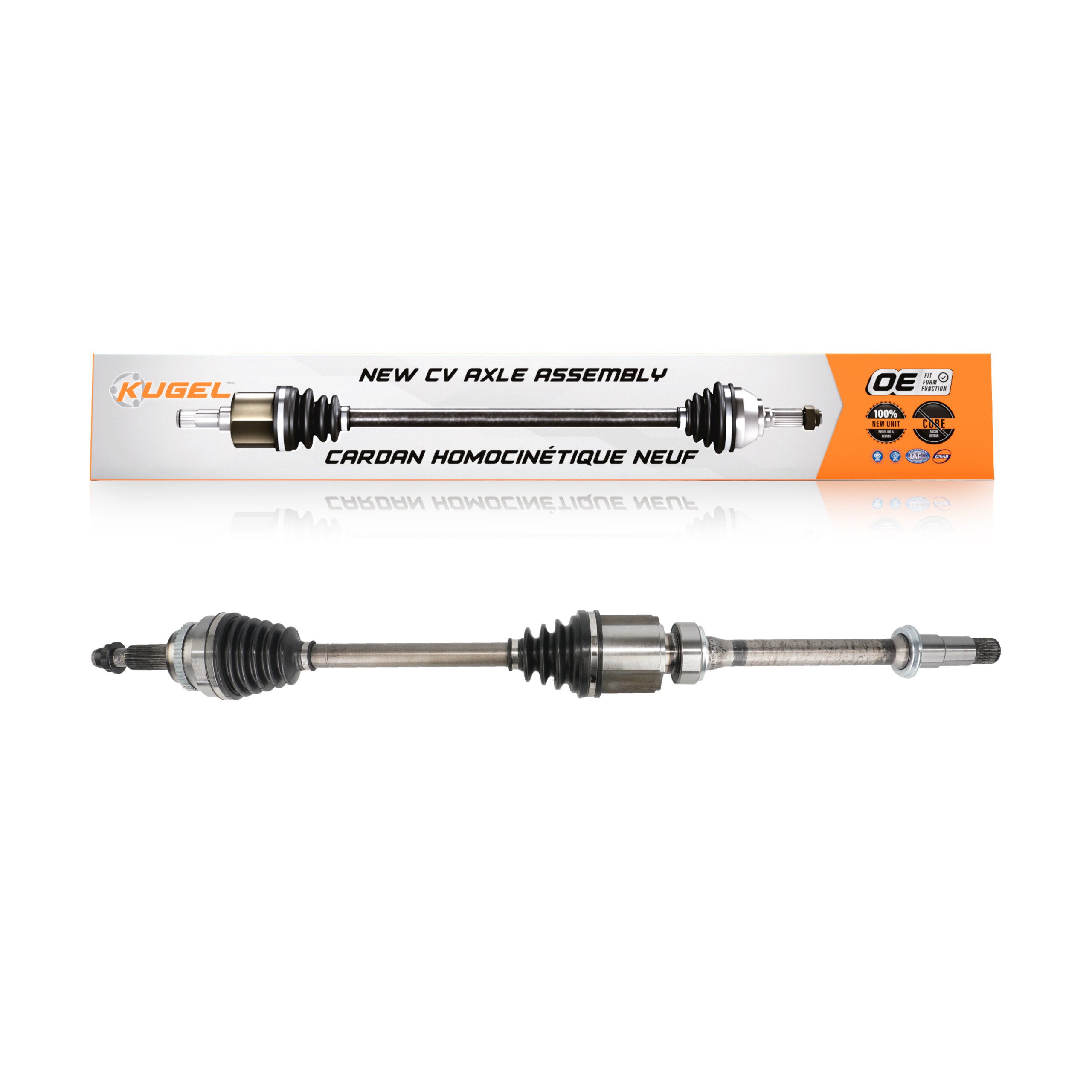 Kugel NCV-TO69608 CV Axle Shaft for 2004-2010 Toyota Sienna - Front Right