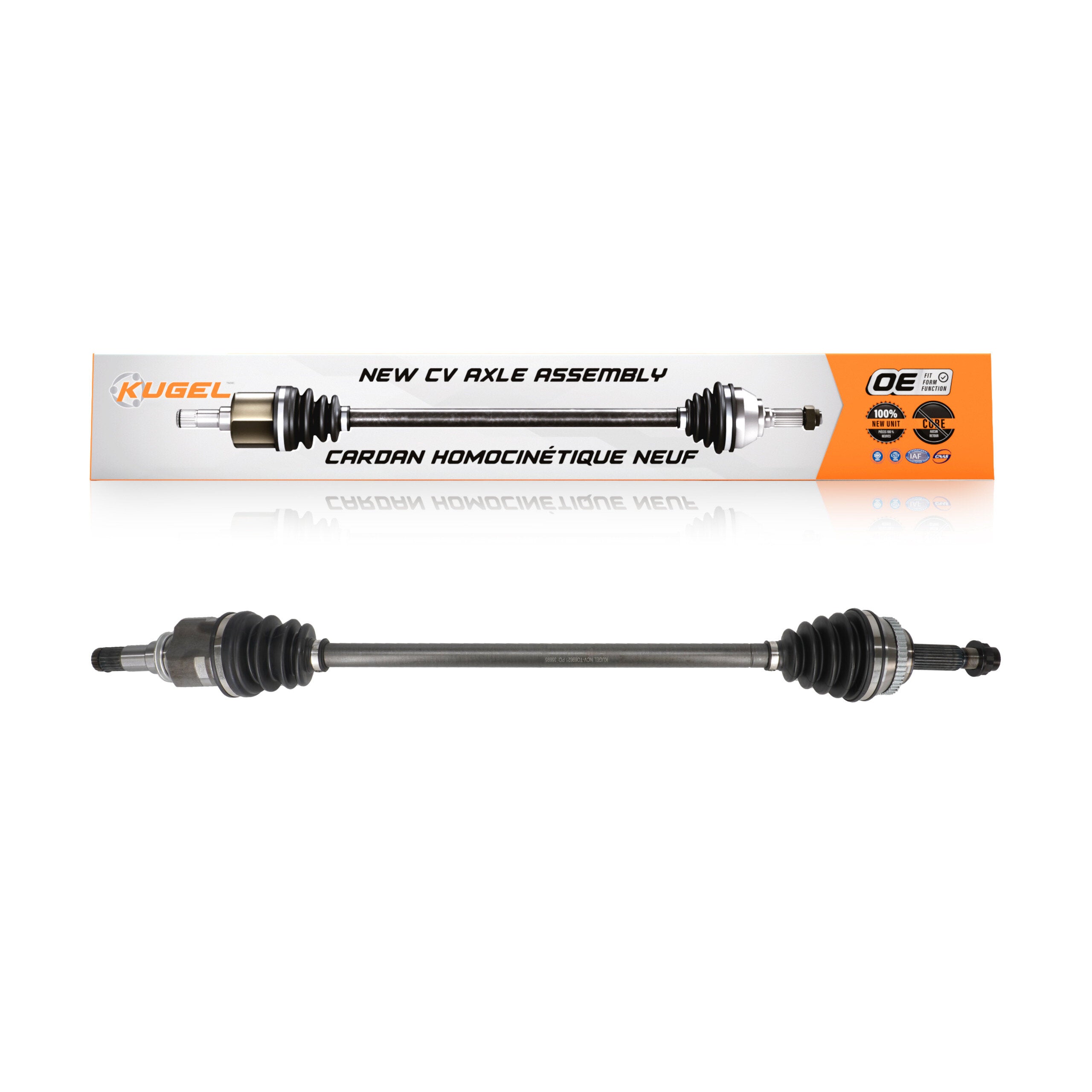 Kugel NCV-TO69621 CV Axle Shaft for 2004-2009 Toyota Prius - Front Right