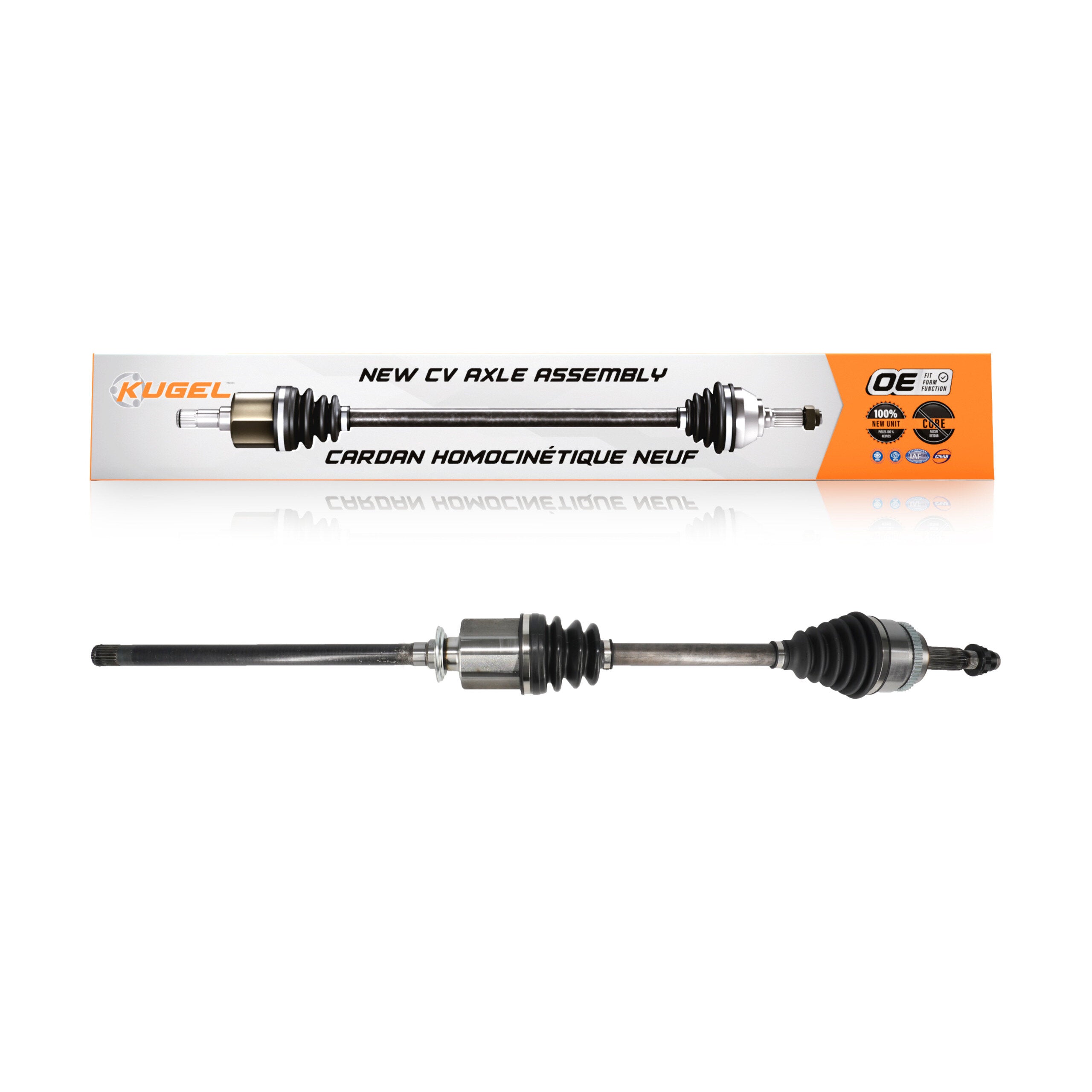 Kugel NCV-TO69631 CV Axle Shaft for 2008-2013 Toyota Highlander - Front Right