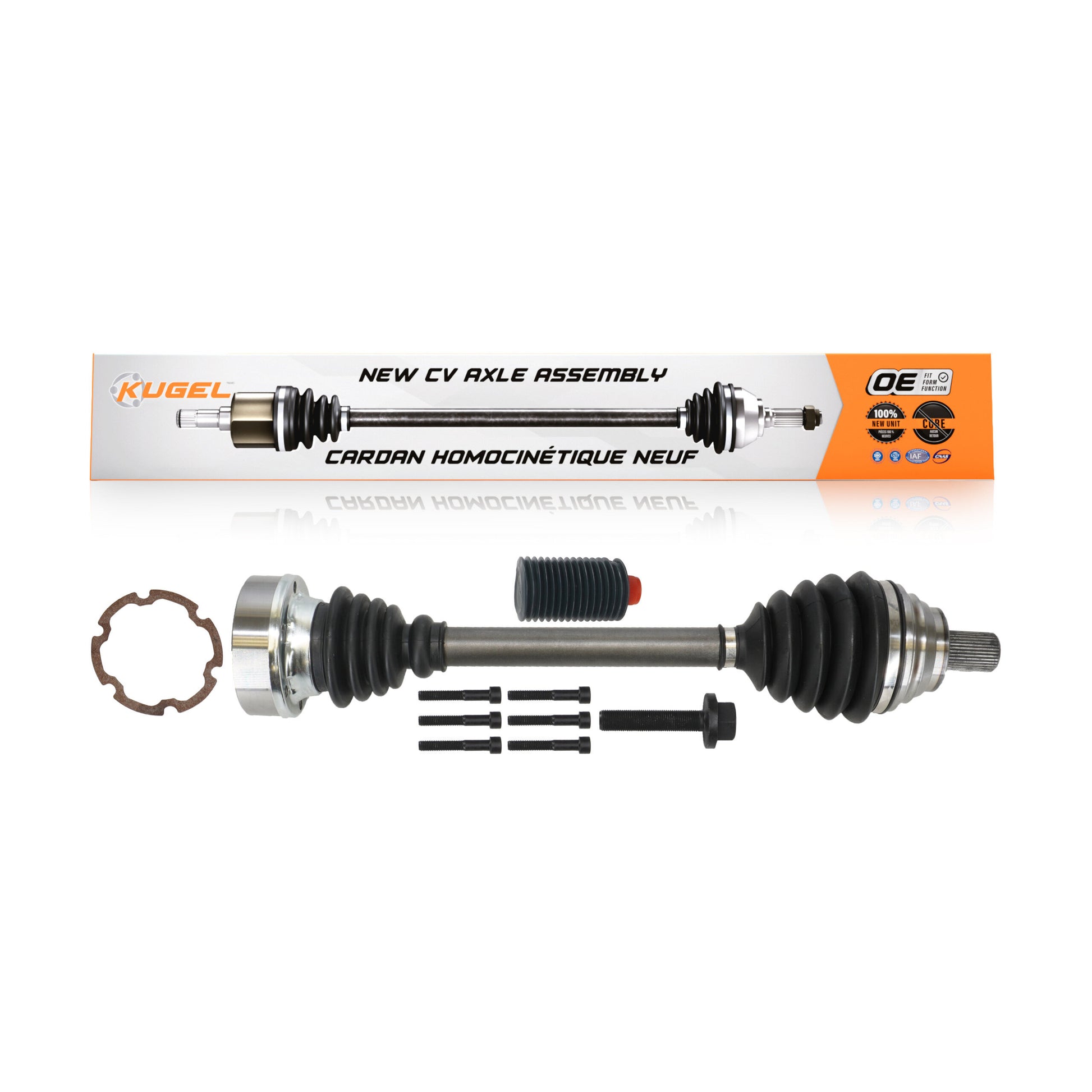 Kugel NCV-VW14001 CV Axle Shaft for 2015-2020 Volkswagen Golf, Volkswagen Jetta, Volkswagen Golf Alltrack - Front Left