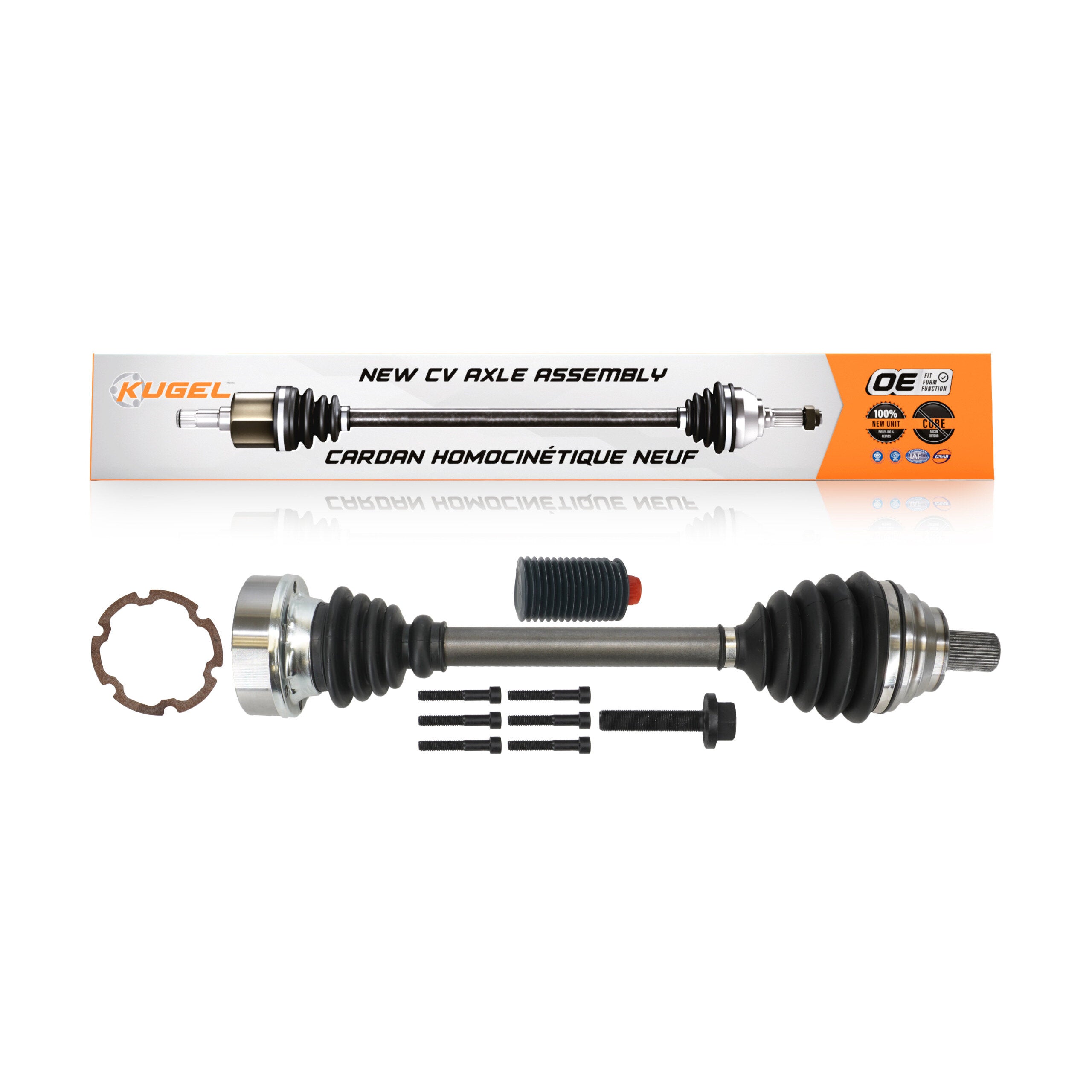 Kugel NCV-VW14001 CV Axle Shaft for 2015-2020 Volkswagen Golf, Volkswagen Jetta, Volkswagen Golf Alltrack - Front Left