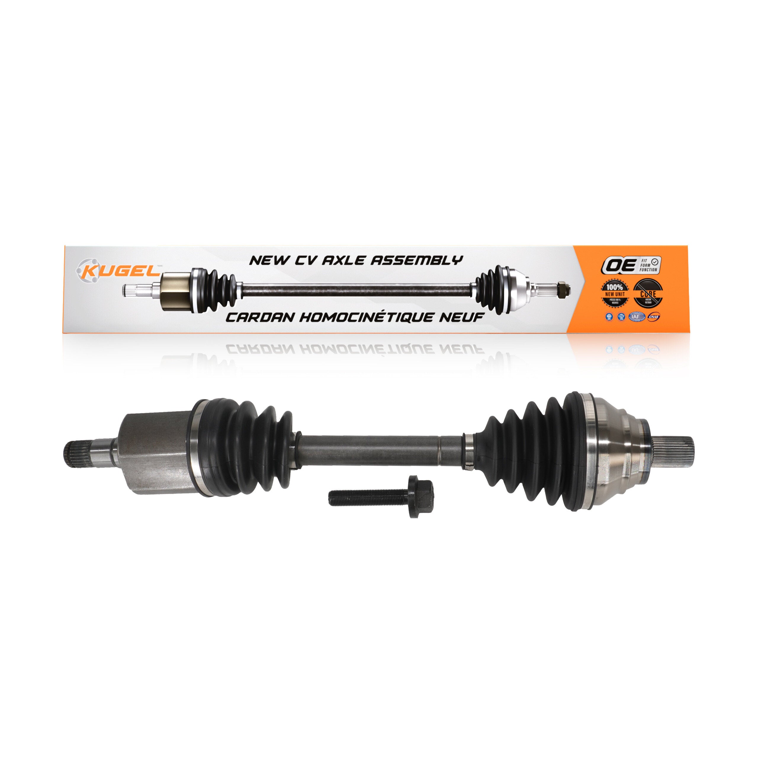 Kugel NCV-VW23016 CV Axle Shaft for 2006-2018 Audi Q3 Quattro, Volkswagen Tiguan Limited, Audi Q3 - Front Left