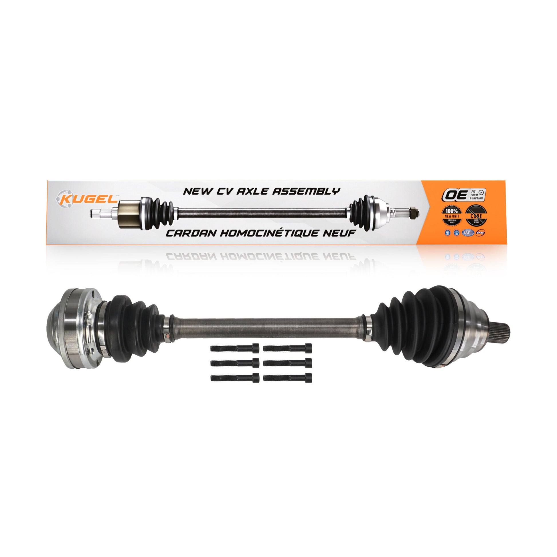 Kugel NCV-VW72022 CV Axle Shaft for 2015-2019 Volkswagen Jetta, Volkswagen GTI, Volkswagen Golf Alltrack - Front Right