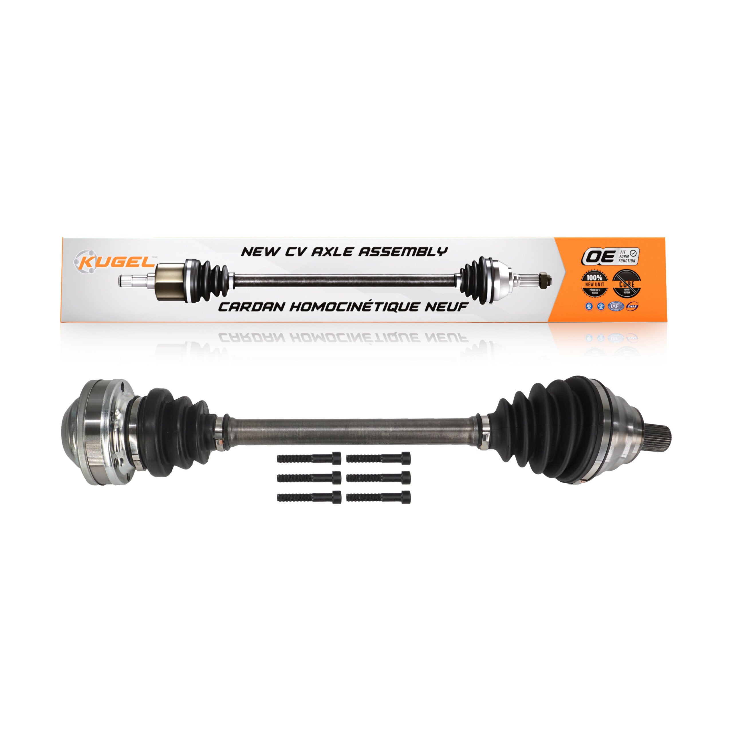 Kugel NCV-VW72022 CV Axle Shaft for 2015-2019 Volkswagen Jetta, Volkswagen GTI, Volkswagen Golf Alltrack - Front Right