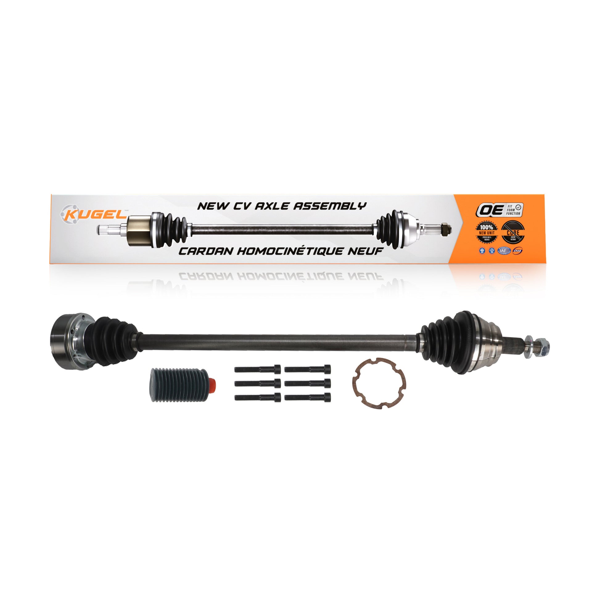 Kugel NCV-VW72027 CV Axle Shaft for 1998-2010 Volkswagen Golf City, Volkswagen Jetta, Volkswagen Beetle - Front Right