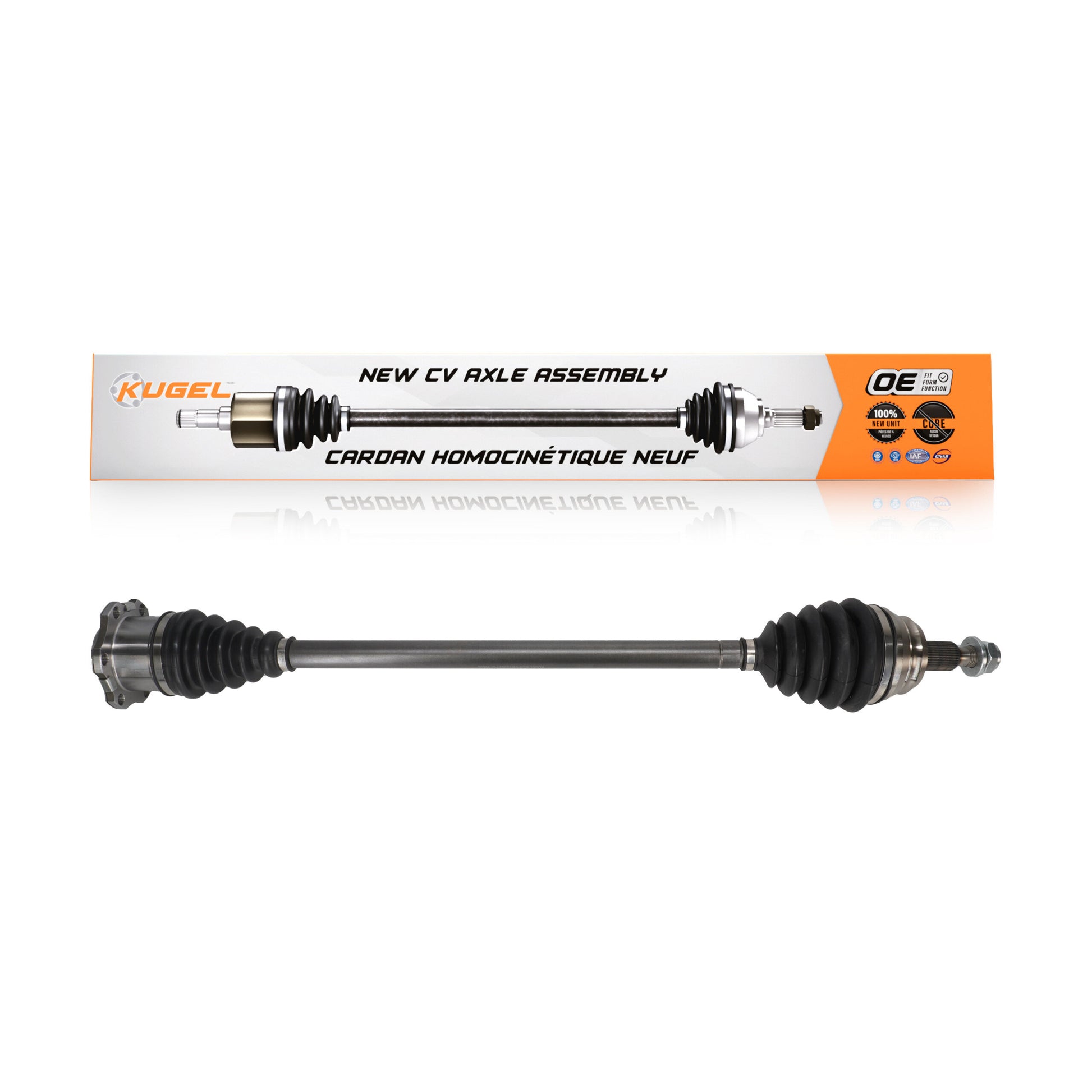 Kugel NCV-VW72053 CV Axle Shaft for 1999-2006 Volkswagen Jetta, Volkswagen Beetle, Volkswagen Golf - Front Right