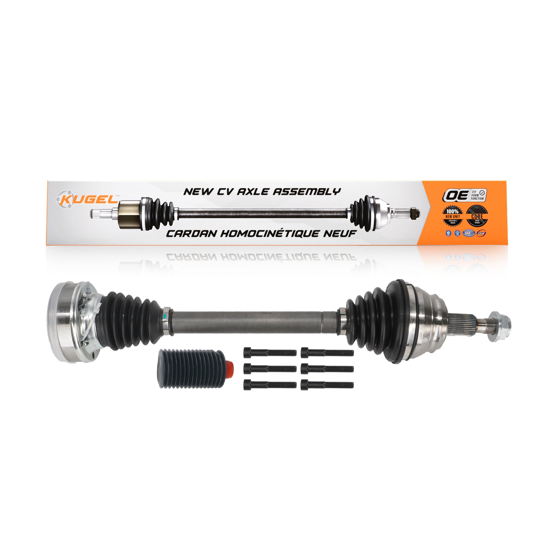 Kugel NCV-VW72057 CV Axle Shaft for 1992-2010 Volkswagen Jetta, Volkswagen Beetle, Volkswagen Golf - Front Left