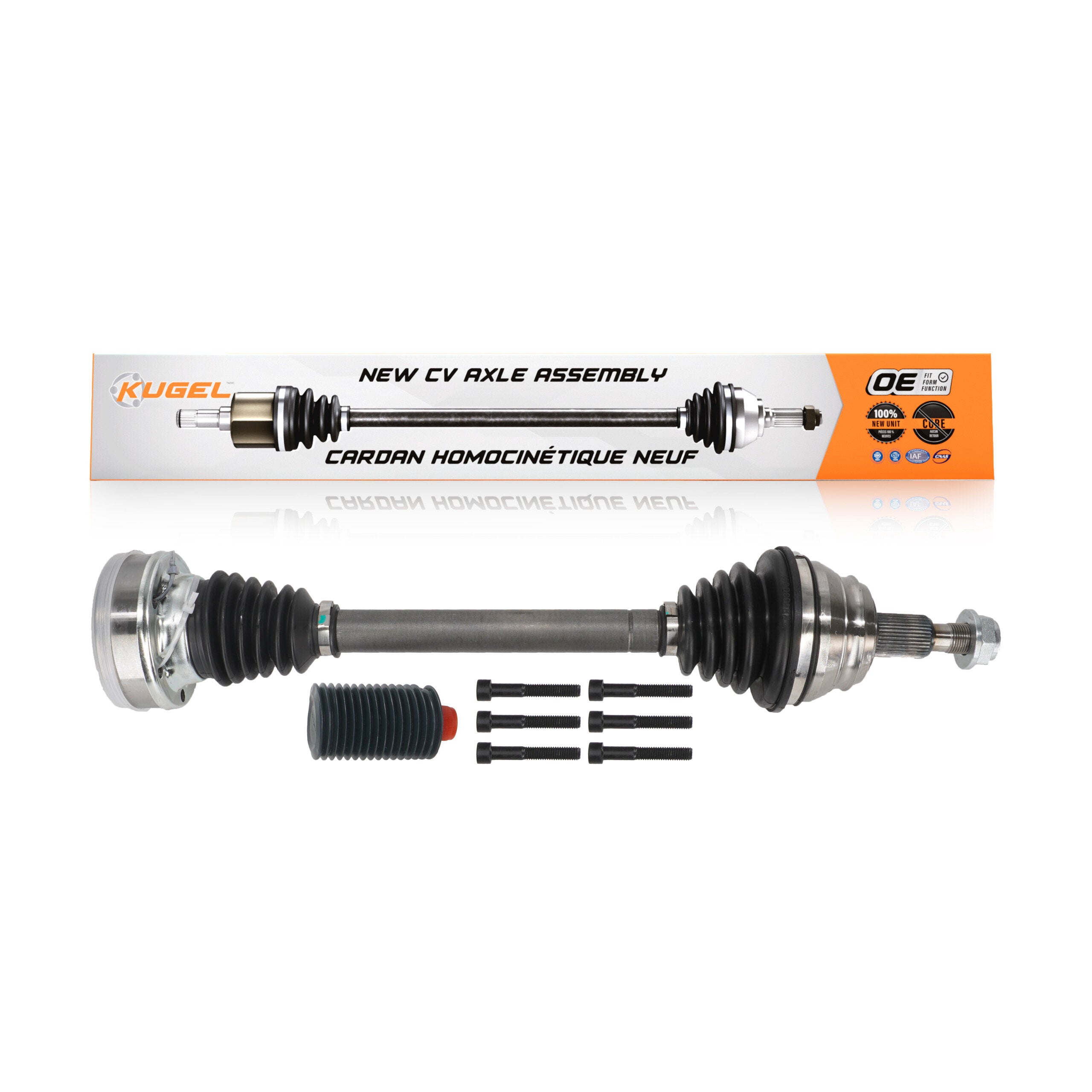 Kugel NCV-VW72057 CV Axle Shaft for 1992-2010 Volkswagen Jetta, Volkswagen Beetle, Volkswagen Golf - Front Left
