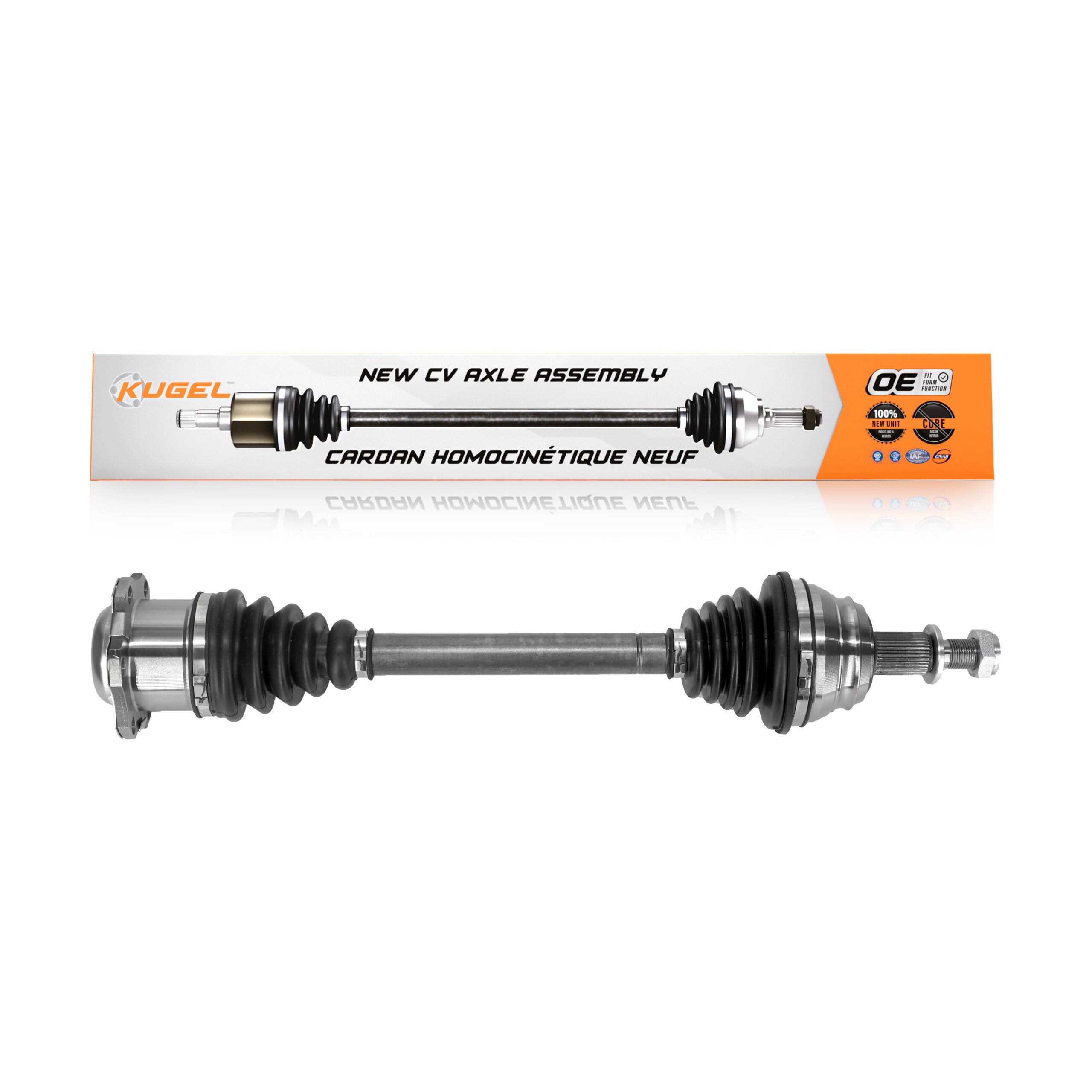 Kugel NCV-VW72059 CV Axle Shaft for 1999-2010 Volkswagen Golf City, Volkswagen Beetle, Volkswagen Jetta - Front Left