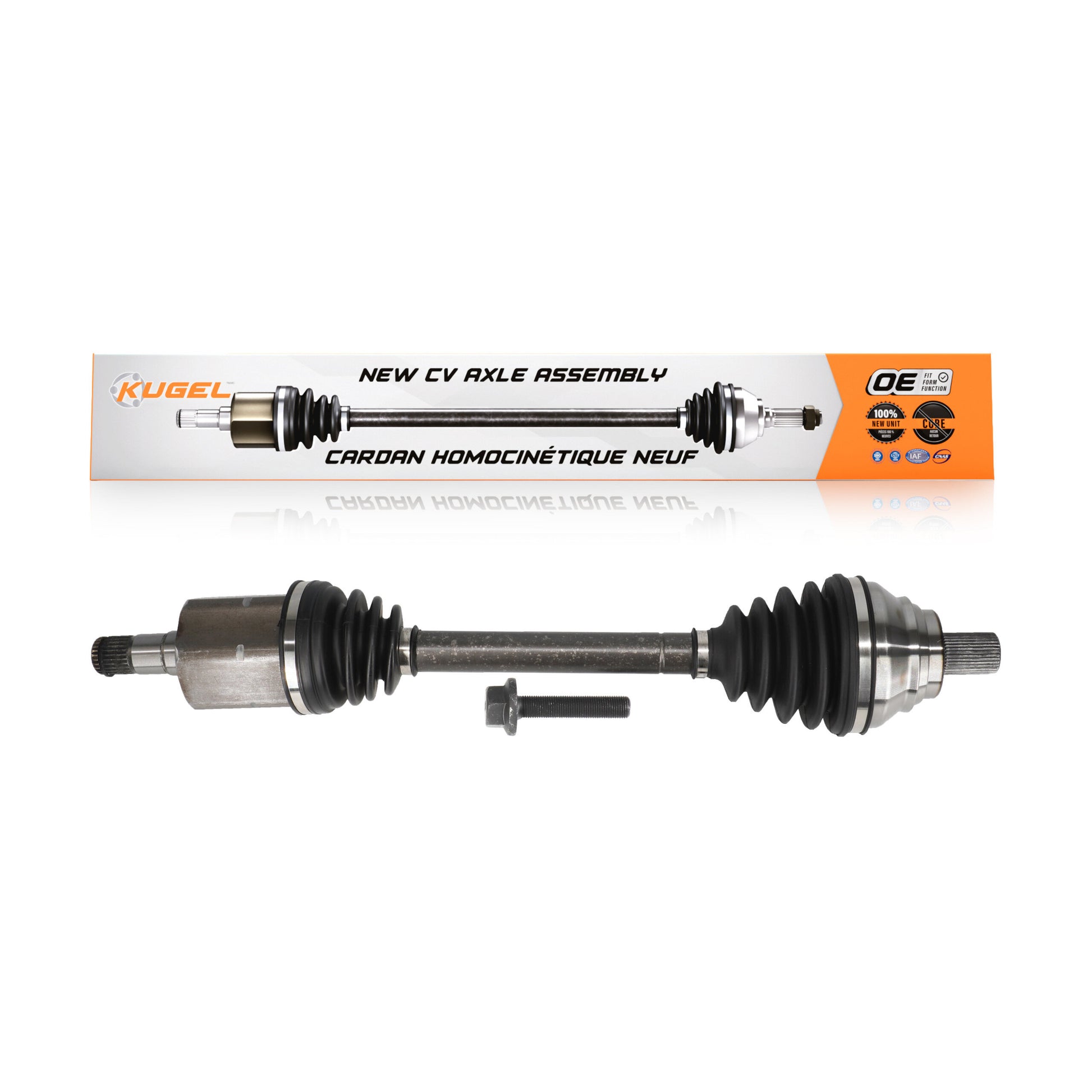 Kugel NCV-VW72101 CV Axle Shaft for 2003-2019 Volkswagen Golf, Volkswagen Golf Alltrack, Volkswagen Jetta - Front Left