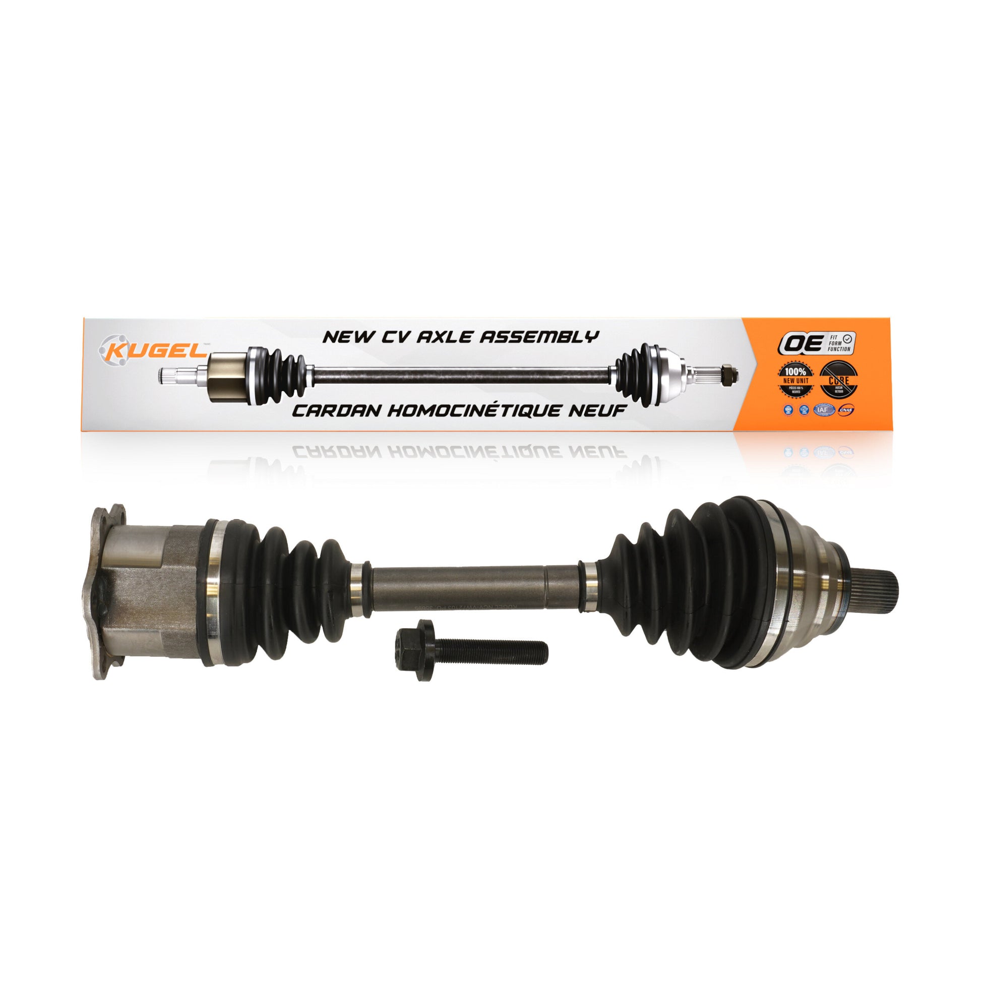 Kugel NCV-VW72103 CV Axle Shaft for 2004-2016 Audi A3, Volkswagen Golf, Volkswagen Jetta - Front Left