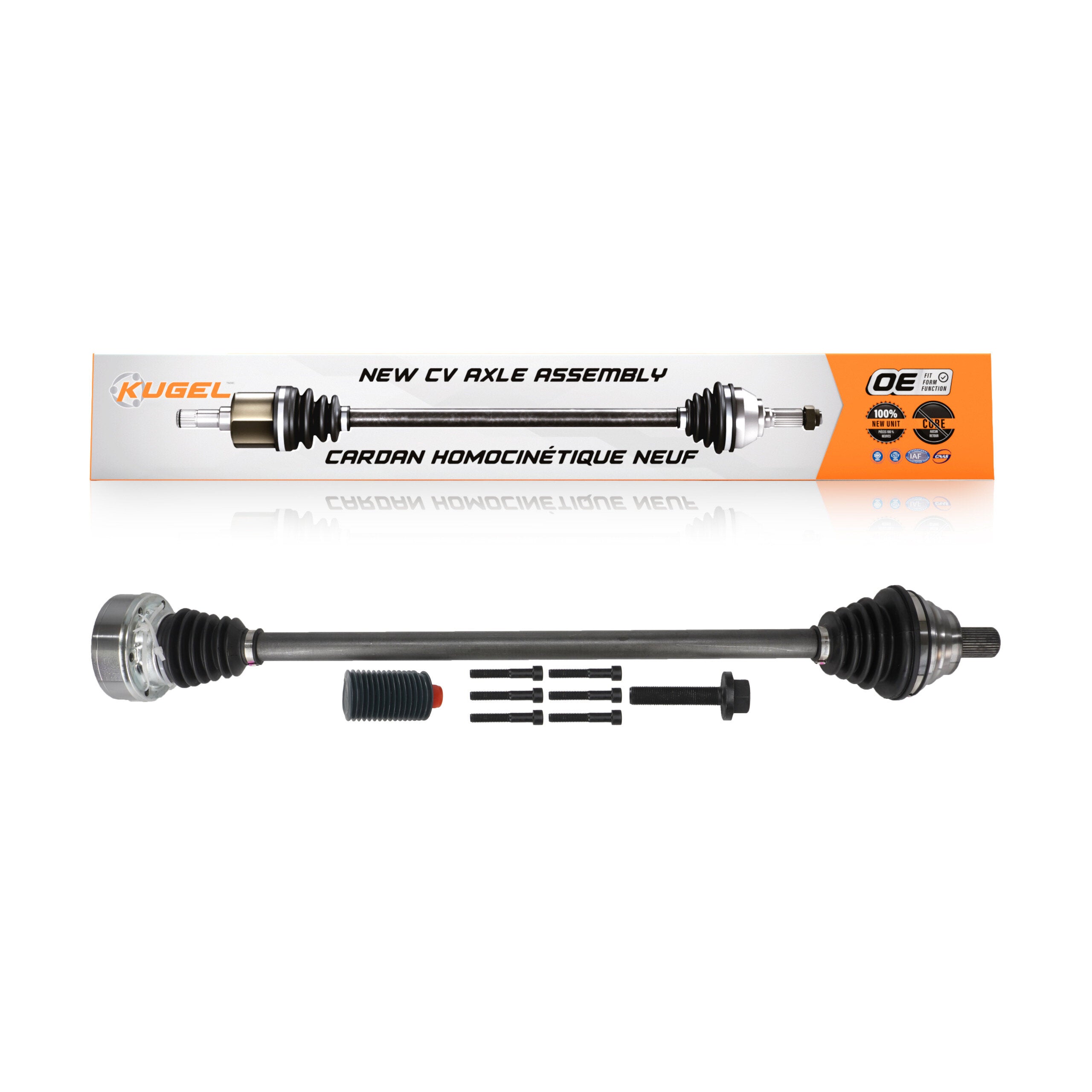 Kugel NCV-VW72116 CV Axle Shaft for 2005-2017 Volkswagen Golf, Volkswagen Jetta, Volkswagen Rabbit - Front Right