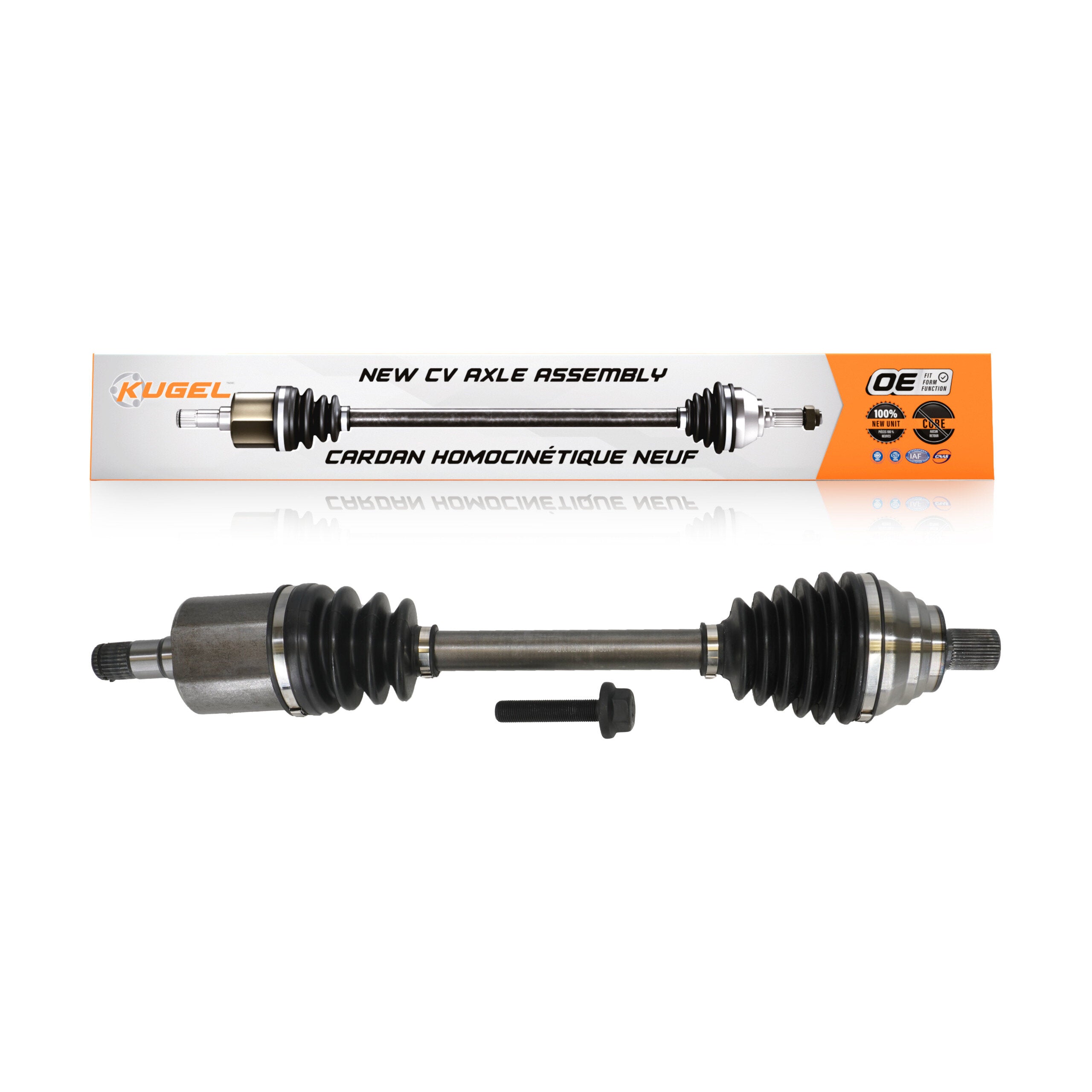 Kugel NCV-VW72130 CV Axle Shaft for 2012-2020 Volkswagen Beetle, Volkswagen Passat - Front Left