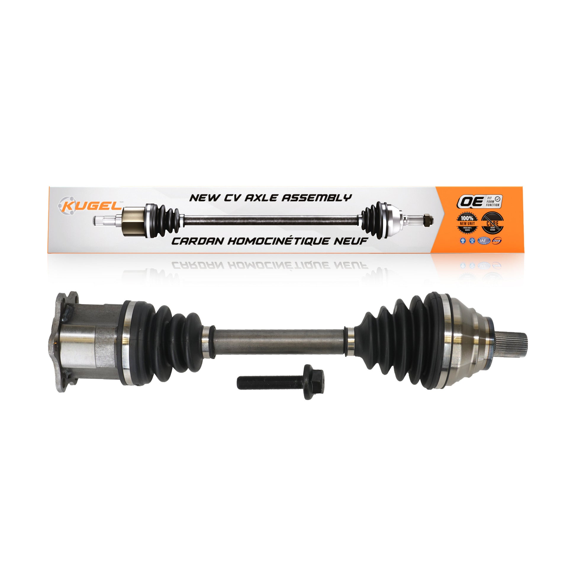 Kugel NCV-VW72166 CV Axle Shaft for 2010-2015 Volkswagen Beetle, Volkswagen Passat, Volkswagen Golf - Front Left, Front Right