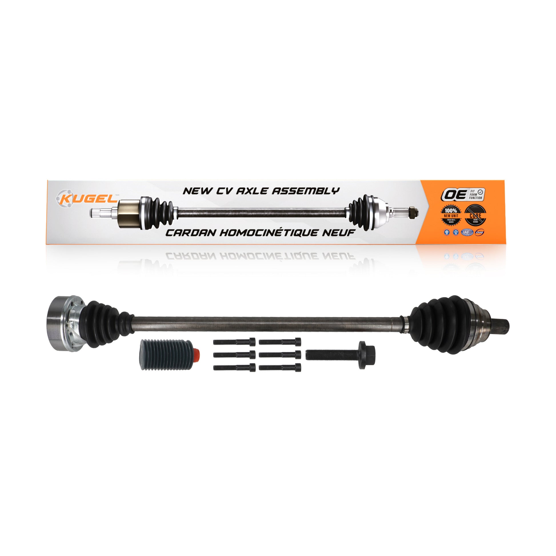 Kugel NCV-VW72192 CV Axle Shaft for 2015-2021 Volkswagen Golf, Volkswagen Golf SportWagen, Volkswagen Jetta - Front Right