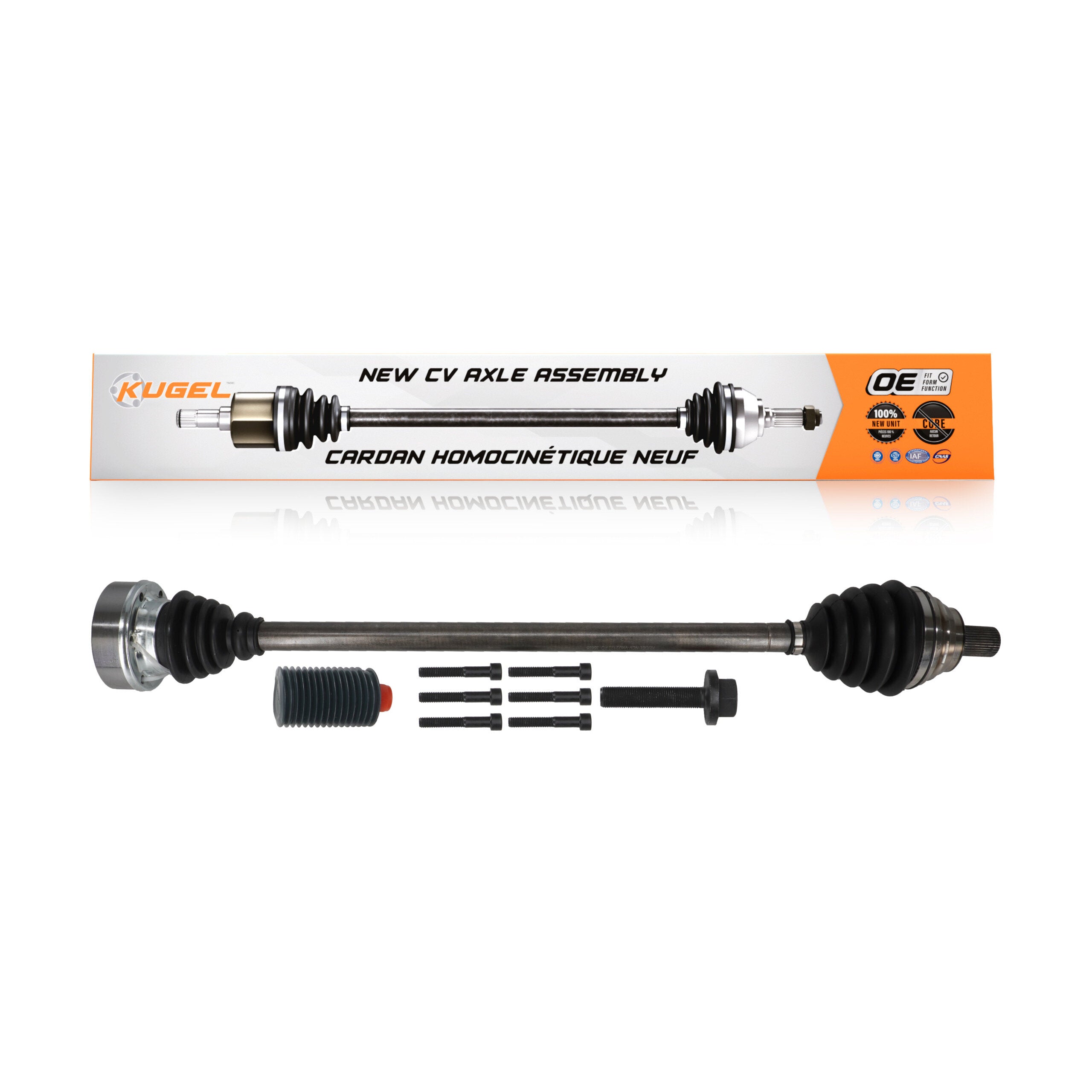 Kugel NCV-VW72192 CV Axle Shaft for 2015-2021 Volkswagen Golf, Volkswagen Golf SportWagen, Volkswagen Jetta - Front Right