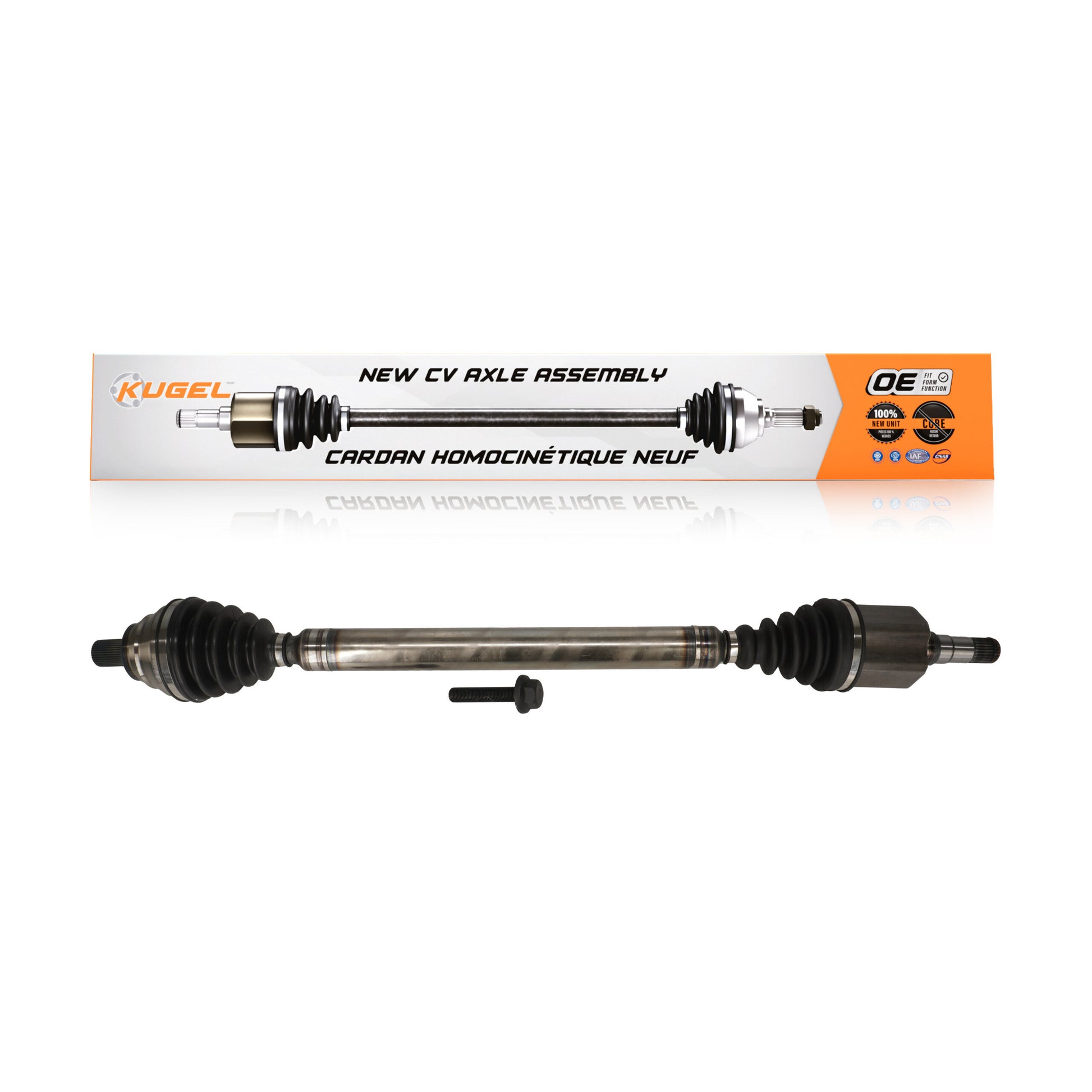 Kugel NCV-VW86002 CV Axle Shaft for 2019-2021 Volkswagen Golf, Volkswagen Golf SportWagen, Volkswagen Jetta - Front Right