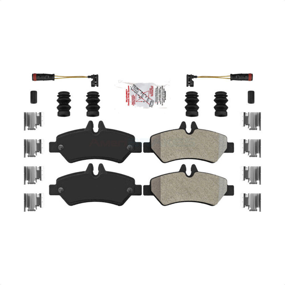 AmeriBRAKES NWF-ASD1317 Disc Brake Pad for 2007-2018 Freightliner Sprinter 3500, Mercedes-Benz Sprinter 2500, Mercedes-Benz Sprinter 3500 - Rear