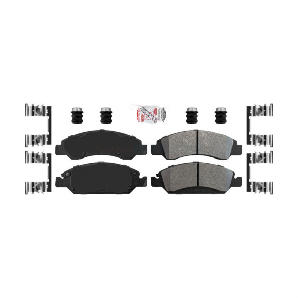 AmeriBRAKES NWF-ASD1363 Disc Brake Pad for 2005-2020 Chevrolet Silverado 1500 LD, GMC Sierra 1500 Limited, Cadillac Escalade - Front