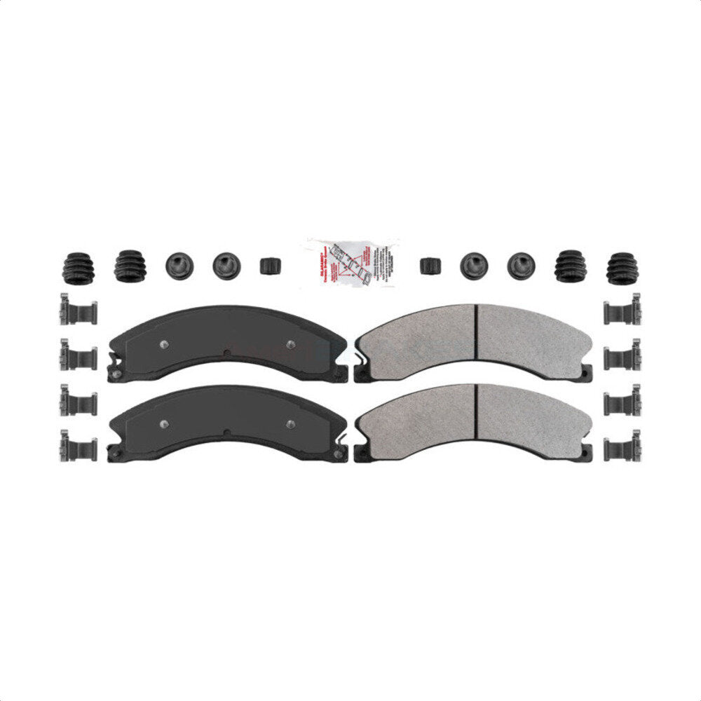 AmeriBRAKES NWF-ASD1411A Disc Brake Pad for 2012-2024 Nissan TITAN XD, Nissan NV1500, Nissan NV2500 - Rear