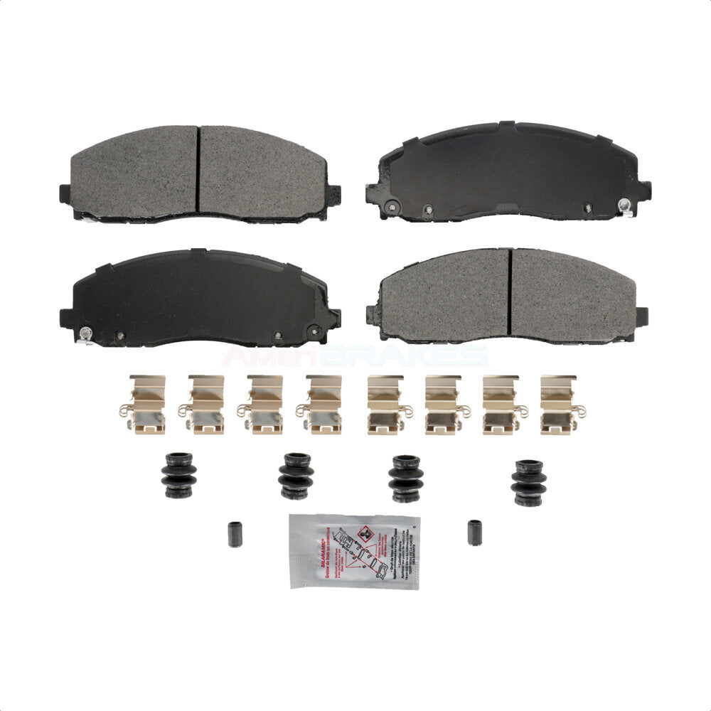 AmeriBRAKES NWF-ASD1589 Disc Brake Pad for 2009-2025 Chrysler Grand Caravan, Chrysler Pacifica, Chrysler Voyager - Front