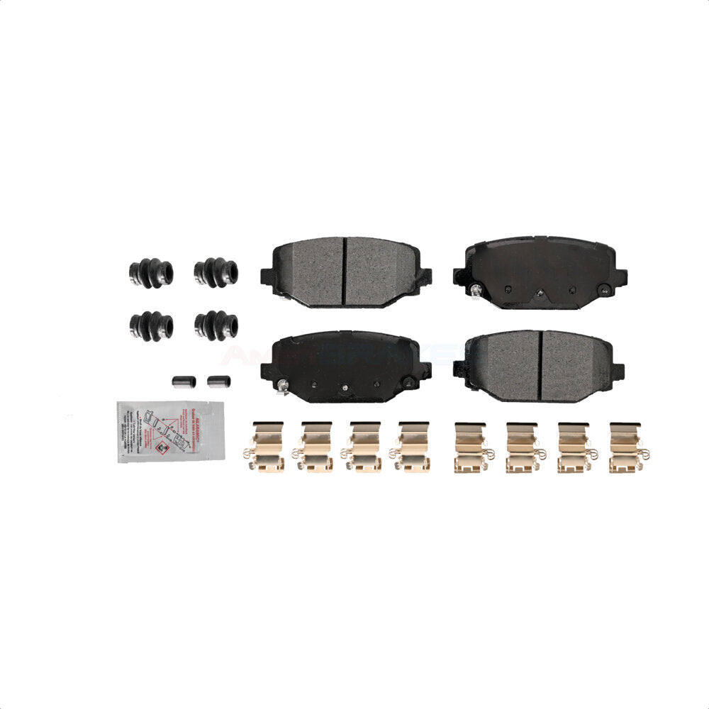 AmeriBRAKES NWF-ASD1596 Disc Brake Pad for 2012-2020 Dodge Grand Caravan, Dodge Journey, Chrysler Town & Country - Rear