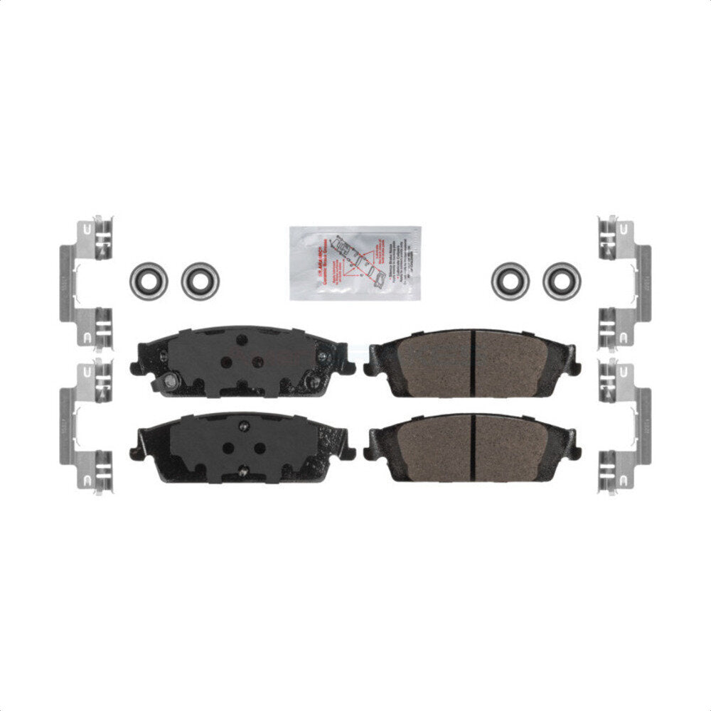 AmeriBRAKES NWF-ASD1707 Disc Brake Pad for 2014-2020 Chevrolet Silverado 1500, Chevrolet Silverado 1500 LD, GMC Sierra 1500 Limited - Rear