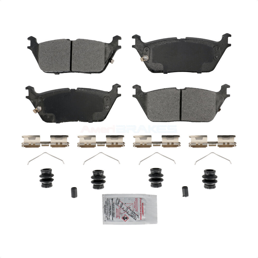 AmeriBRAKES NWF-ASD2169 Disc Brake Pad for 2019-2024 Jeep Grand Wagoneer L, Jeep Wagoneer L, Jeep Grand Wagoneer - Rear