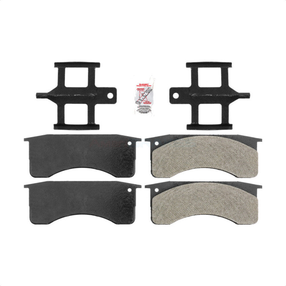 AmeriBRAKES NWF-ASD769 Disc Brake Pad for 1990-2023 Ford F-650, Ford F-750, Chevrolet Silverado 4500 HD - Front, Rear