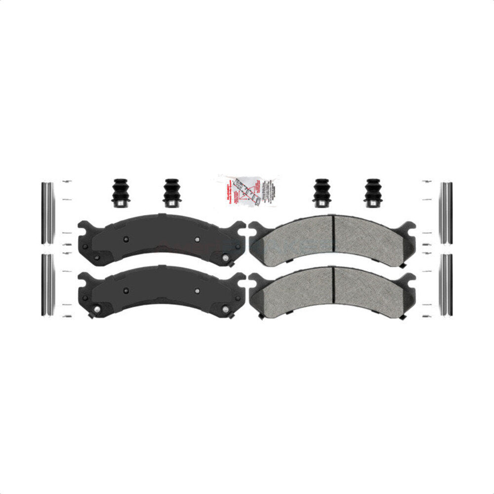 AmeriBRAKES NWF-ASD784 Disc Brake Pad for 1999-2020 Chevrolet Express 4500, GMC Savana 4500, Chevrolet Silverado 1500 HD Classic - Front, Rear