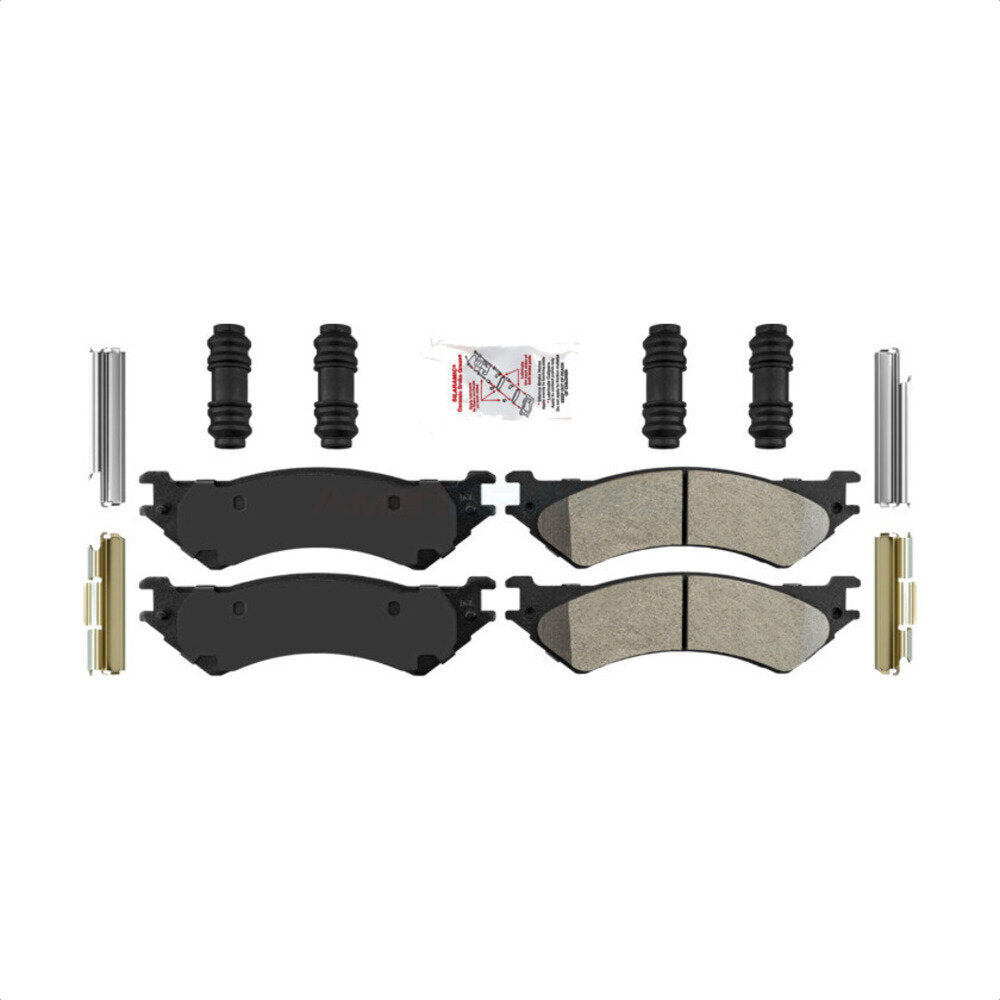 AmeriBRAKES NWF-ASD802 Disc Brake Pad for 1998-2007 Ford E-150, Ford E-350 Econoline, Ford F-150 Heritage - Rear