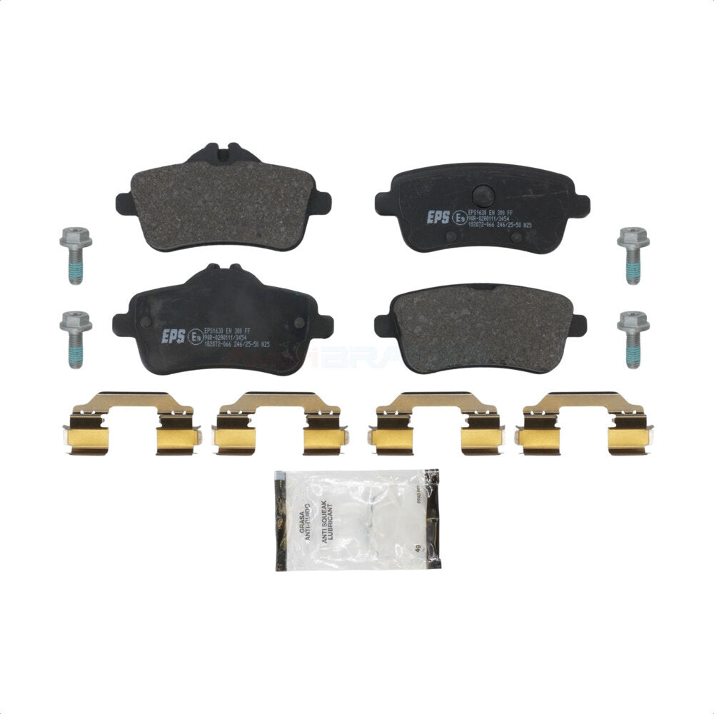 AmeriBRAKES NWF-EPS1630 Disc Brake Pad for 2012-2020 Mercedes-Benz GLE43 AMG, Mercedes-Benz GLS350d, Mercedes-Benz GLS450 - Rear