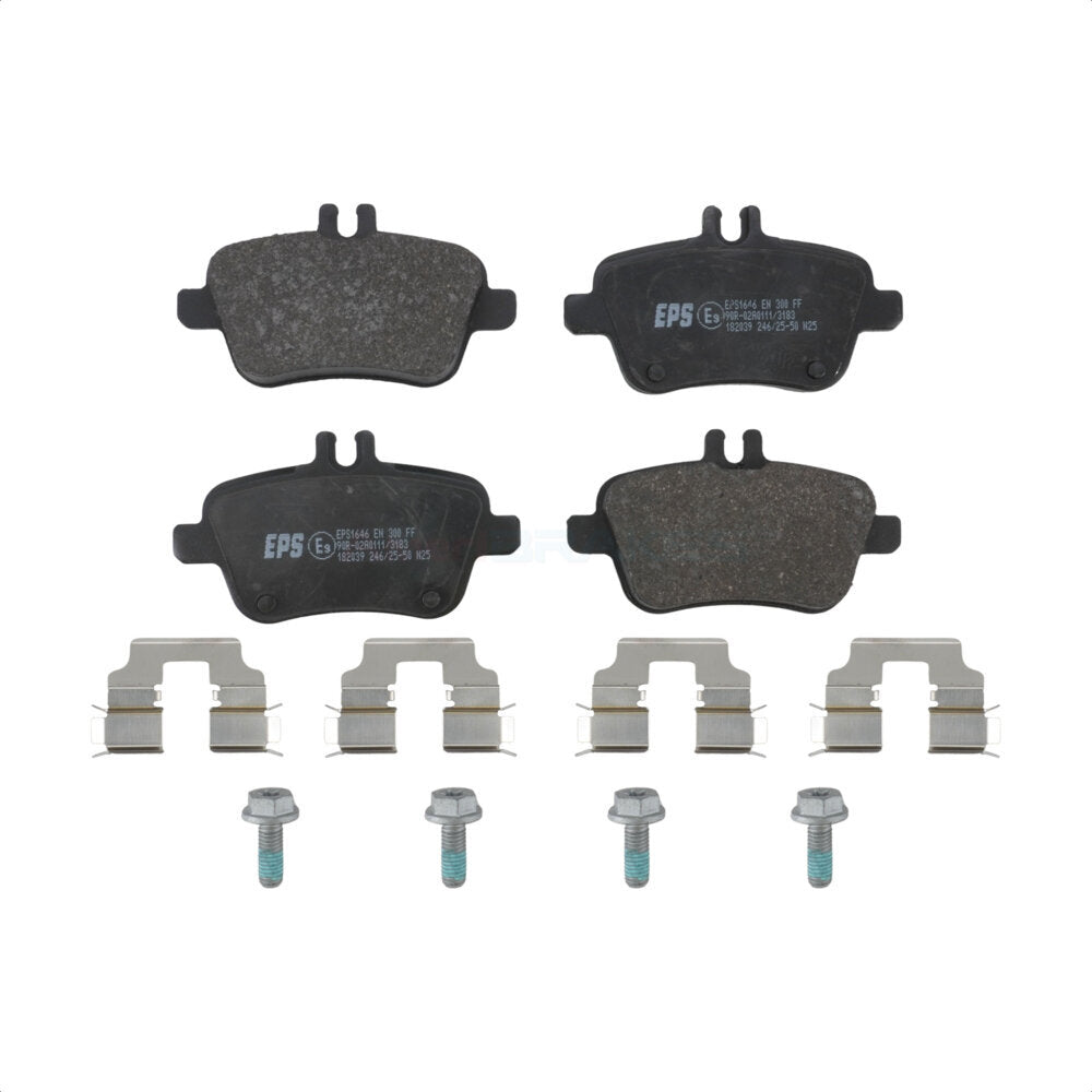 AmeriBRAKES NWF-EPS1646 Disc Brake Pad for 2012-2020 INFINITI QX30, Mercedes-Benz CLA250, Mercedes-Benz SLC300 - Rear