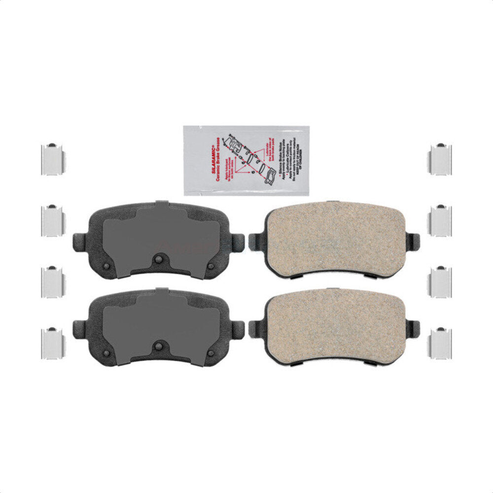AmeriBRAKES NWF-PRC1021 Disc Brake Pad for 2004-2012 Chrysler Town & Country, Dodge Grand Caravan, Dodge Journey - Rear