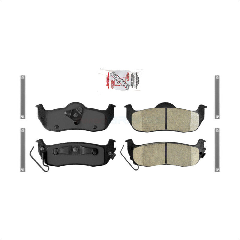 AmeriBRAKES NWF-PRC1041 Disc Brake Pad for 2004-2015 Jeep Grand Cherokee, Jeep Commander, Nissan Armada - Rear