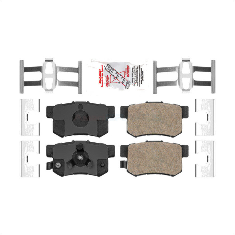 AmeriBRAKES NWF-PRC1086 Disc Brake Pad for 2005-2018 Acura RDX, Honda Crosstour, Honda Accord Crosstour - Rear