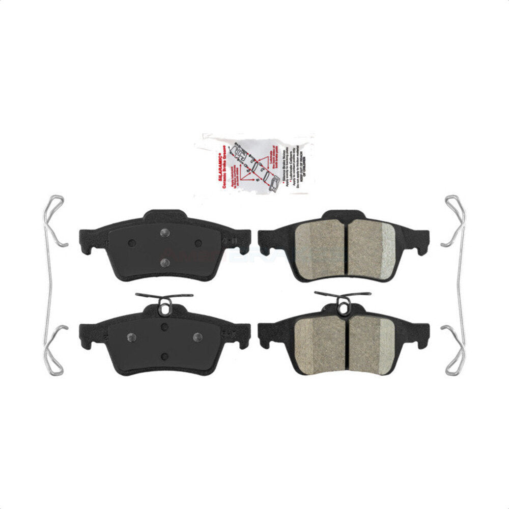 AmeriBRAKES NWF-PRC1095 Disc Brake Pad for 2004-2023 Ford EcoSport, Ford Focus, Mercedes-Benz G550 4x4 - Rear