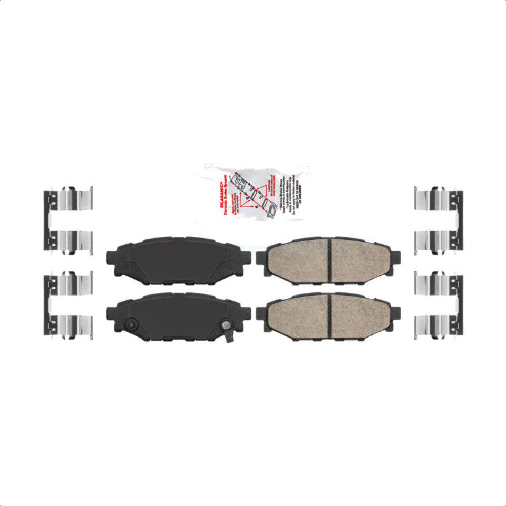 AmeriBRAKES NWF-PRC1114 Disc Brake Pad for 2005-2023 Subaru Crosstrek, Subaru BRZ, Subaru WRX - Rear