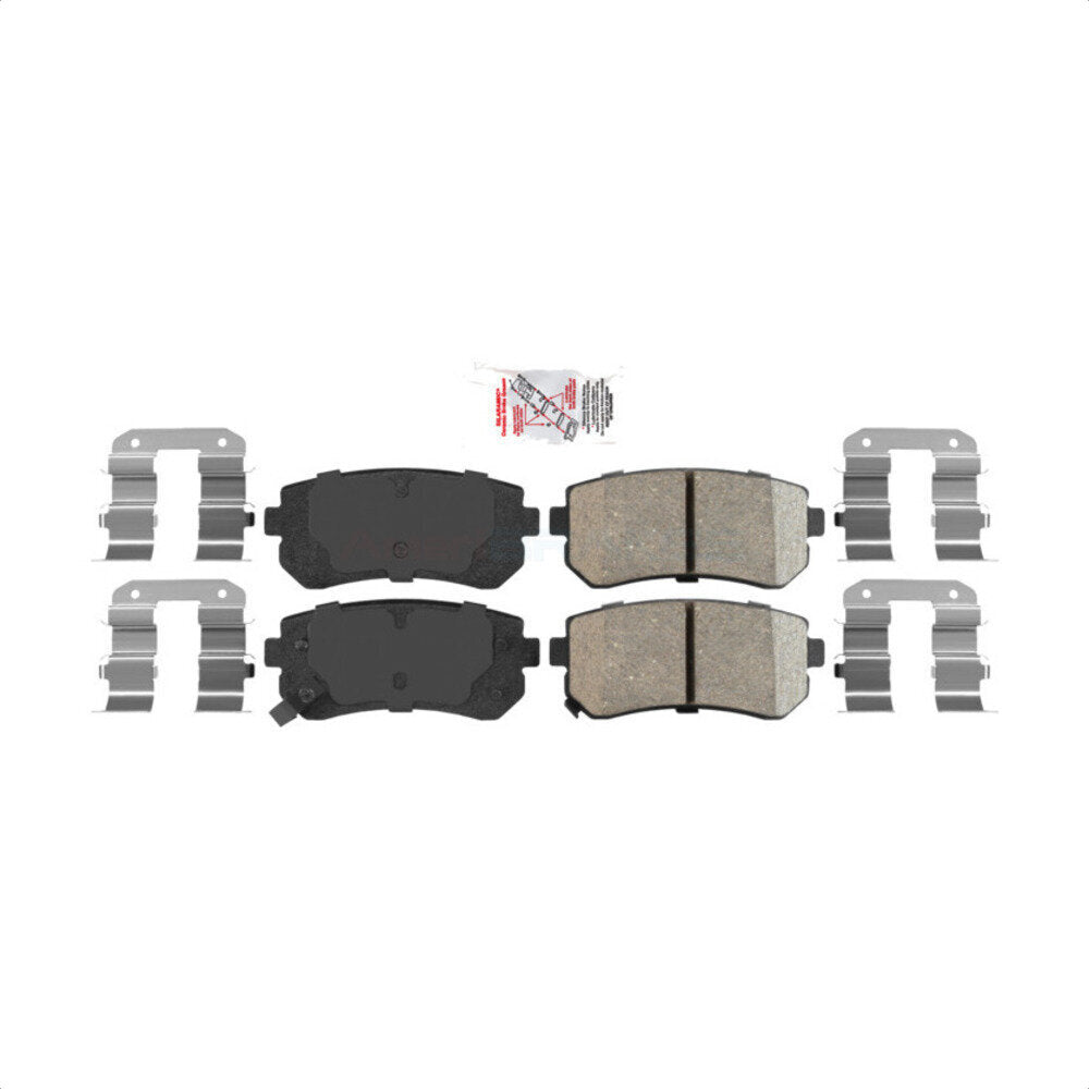 AmeriBRAKES NWF-PRC1157 Disc Brake Pad for 2006-2017 Hyundai Tucson, Hyundai Sonata, Kia Cadenza - Rear