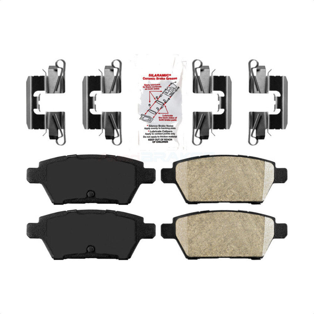 AmeriBRAKES NWF-PRC1161 Disc Brake Pad for 2006-2013 Lincoln MKZ, Ford Fusion, Lincoln Zephyr - Rear