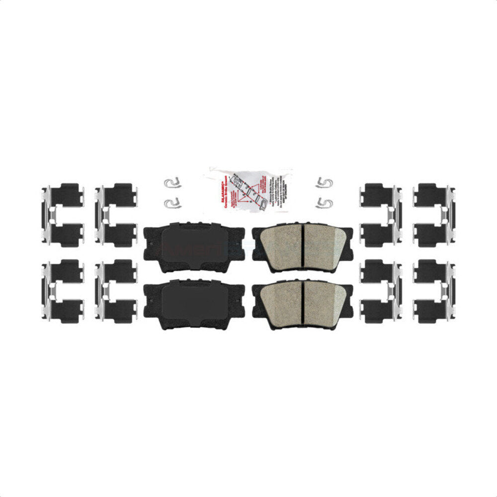 AmeriBRAKES NWF-PRC1212 Disc Brake Pad for 2006-2024 Toyota Camry, Lexus ES300h, Toyota Matrix - Rear