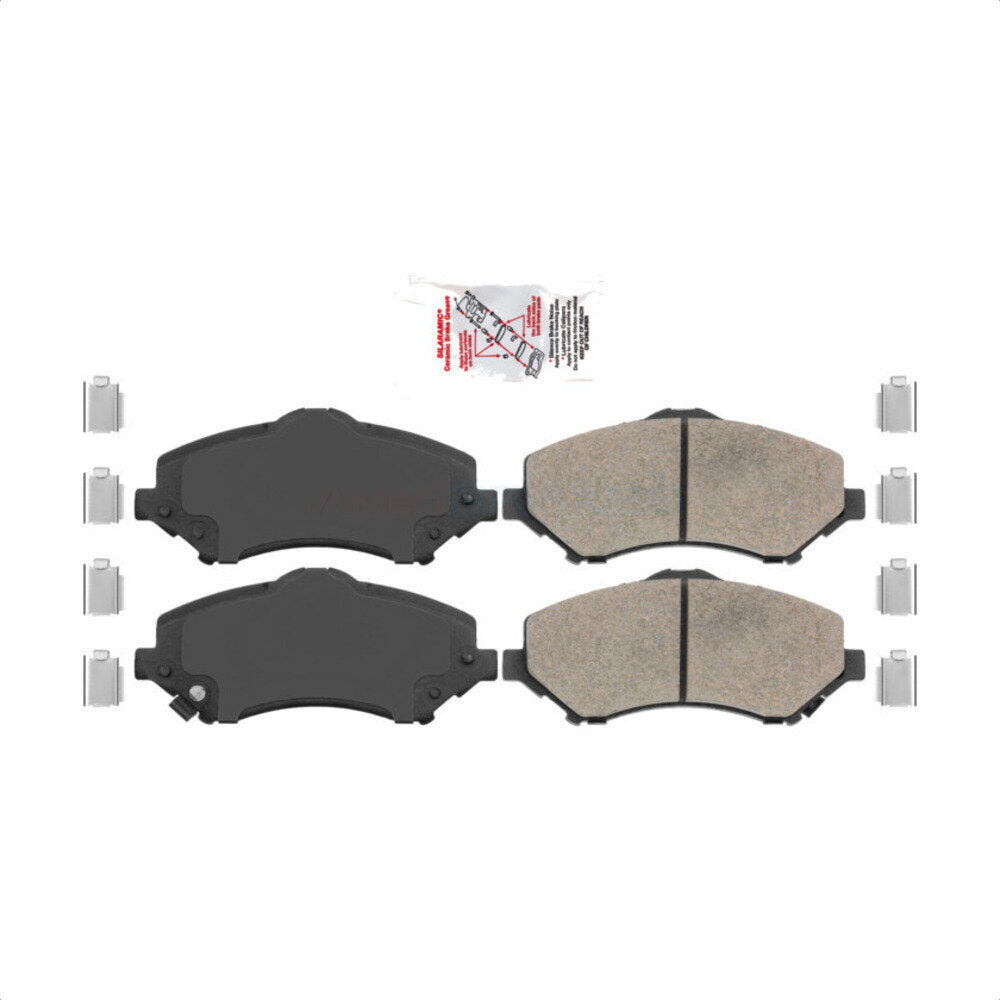 AmeriBRAKES NWF-PRC1273 Disc Brake Pad for 2007-2018 Jeep Wrangler JK, Chrysler Town & Country, Dodge Grand Caravan - Front