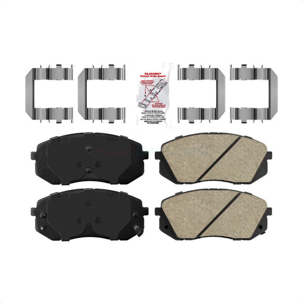 AmeriBRAKES NWF-PRC1295 Disc Brake Pad for 2007-2017 Hyundai Tucson, Hyundai Sonata, Kia Soul EV - Front